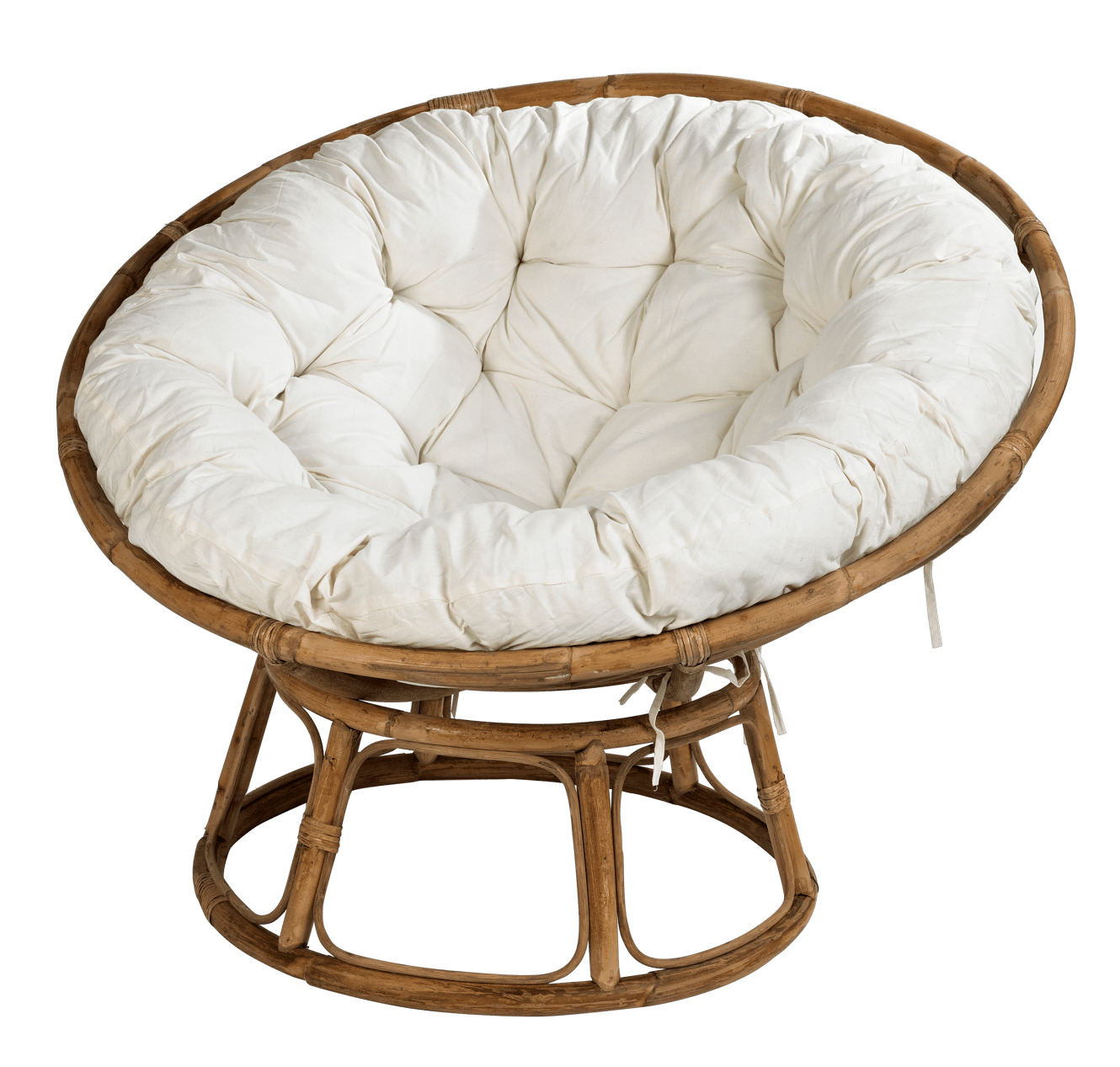 PAPASAN Sedia lounge naturale, bianco antico