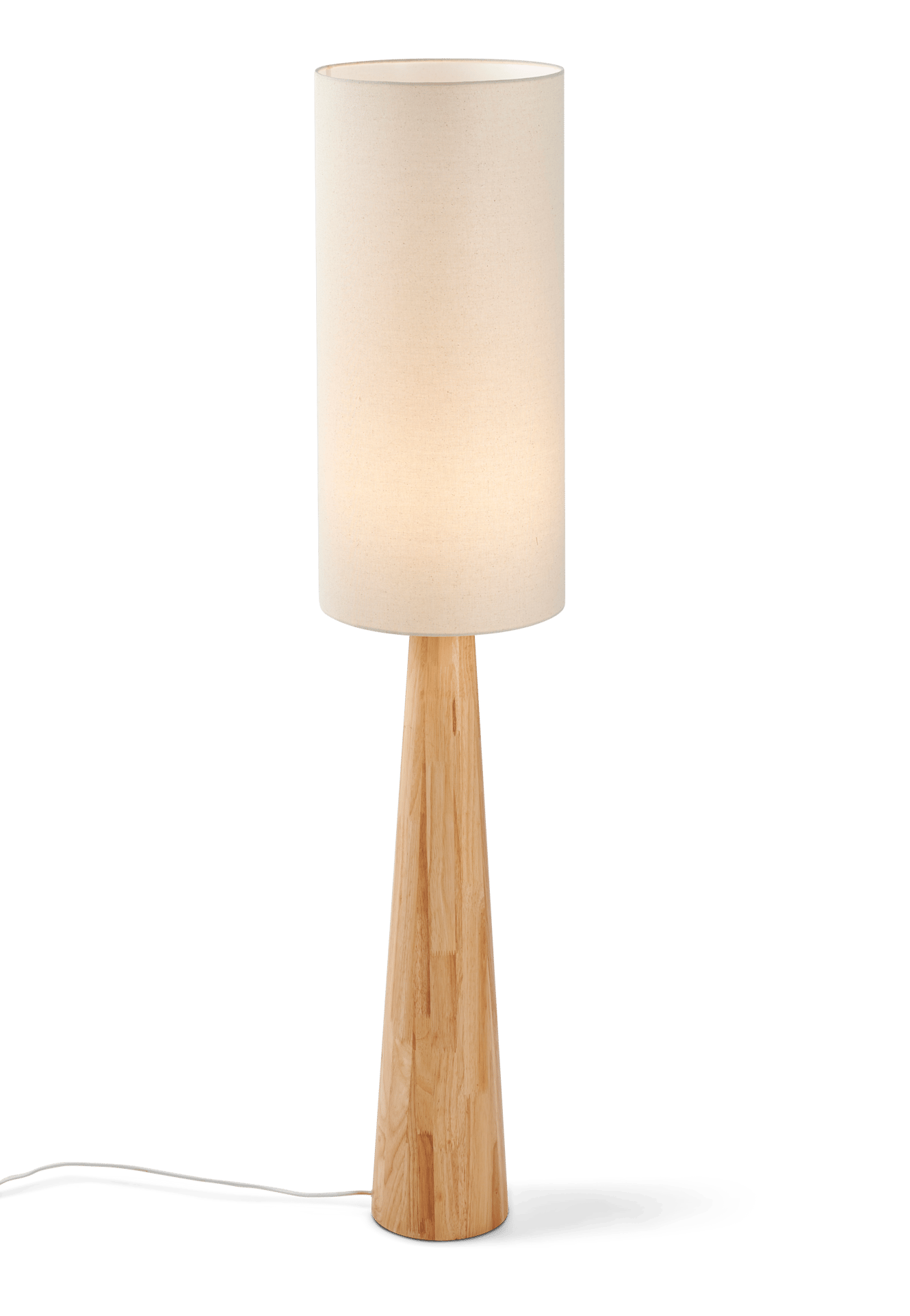 SKOG Staanlamp met kap E27 naturel, gebroken wit