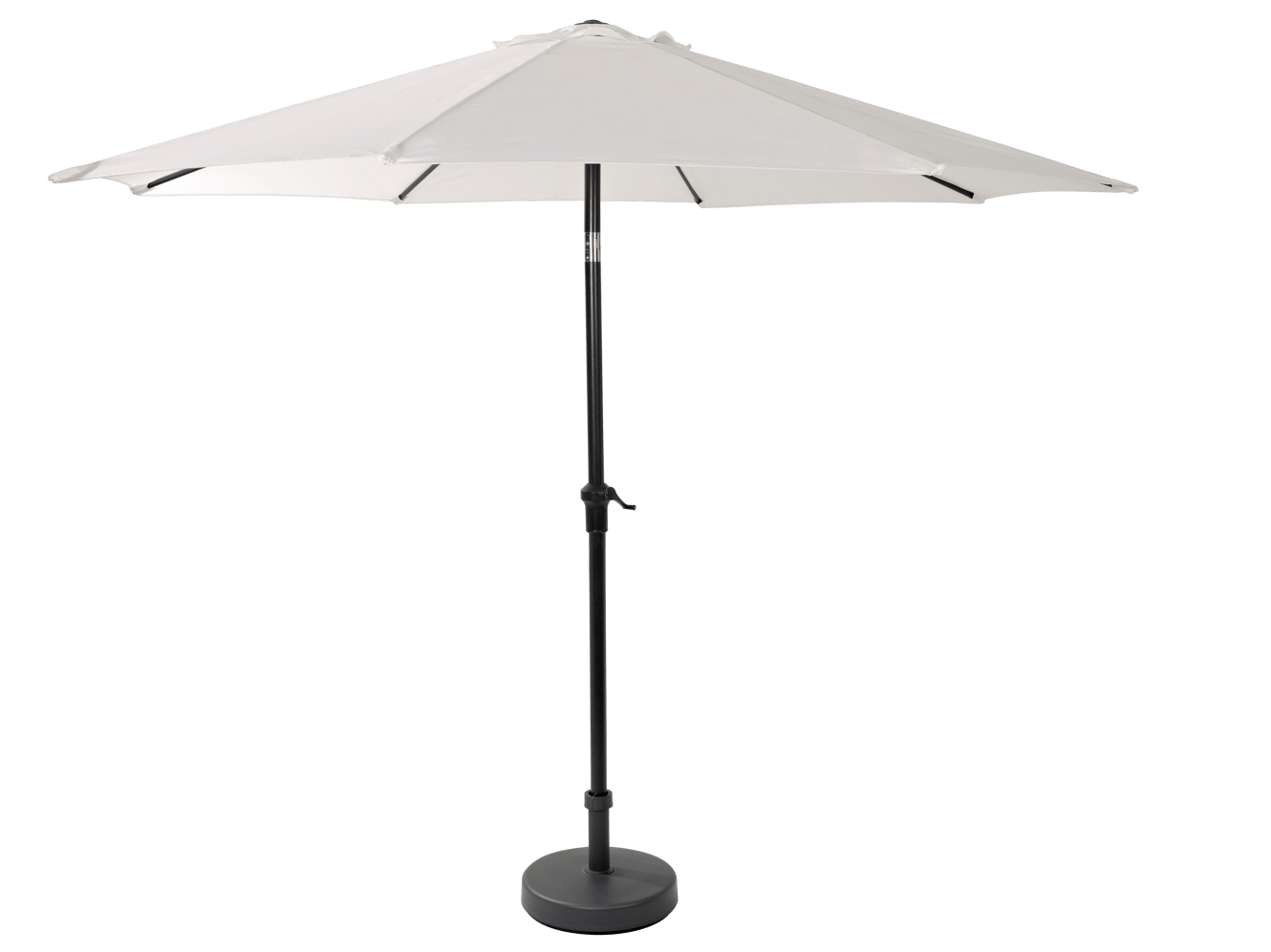 ALU Parasol sin pie blanco