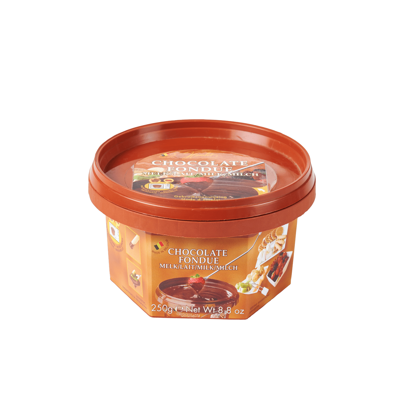 FONDUE Schmelzschokolade 250g Milchschokolade Hellbraun