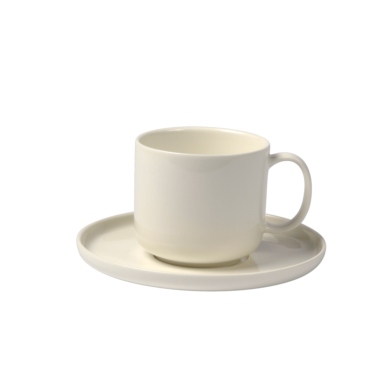 MOON Tasse und Untertasse 20 CL Weiss - Set von 6 