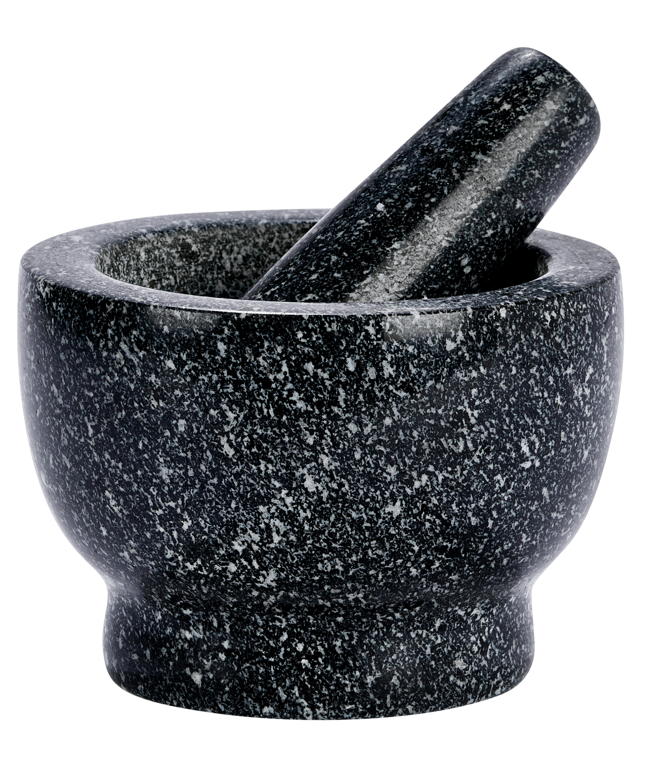 BLACK STONE Mortier avec pilon noir