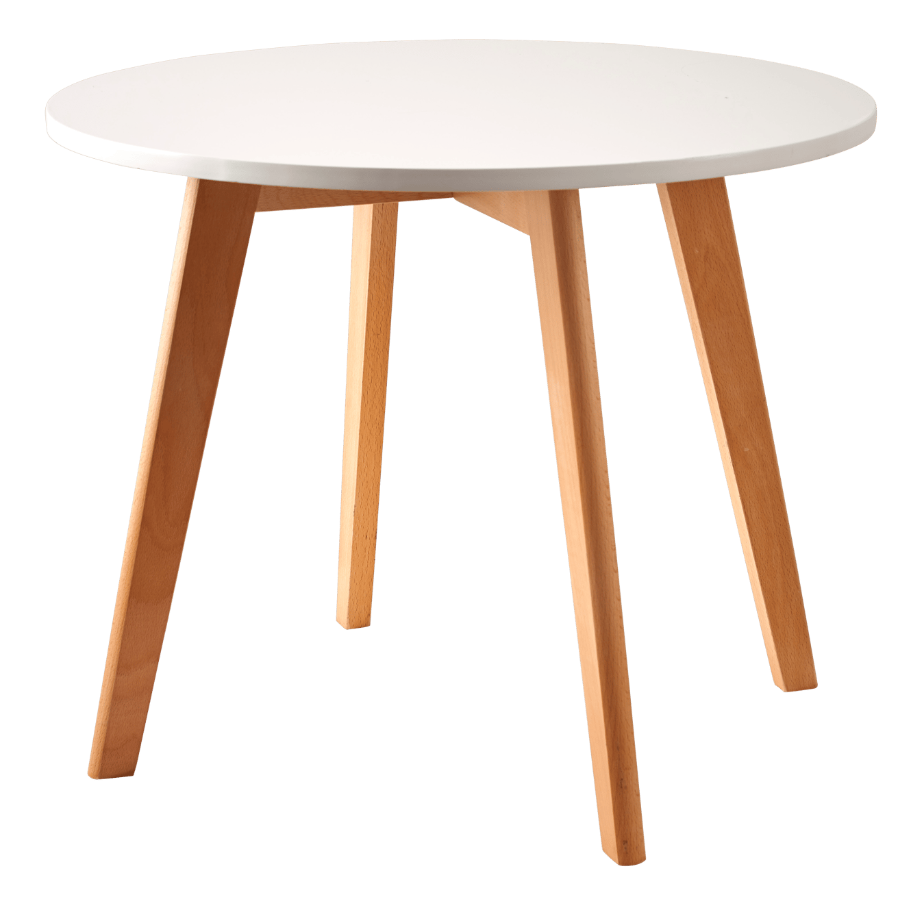 MATHIAS Kindertafel wit, naturel