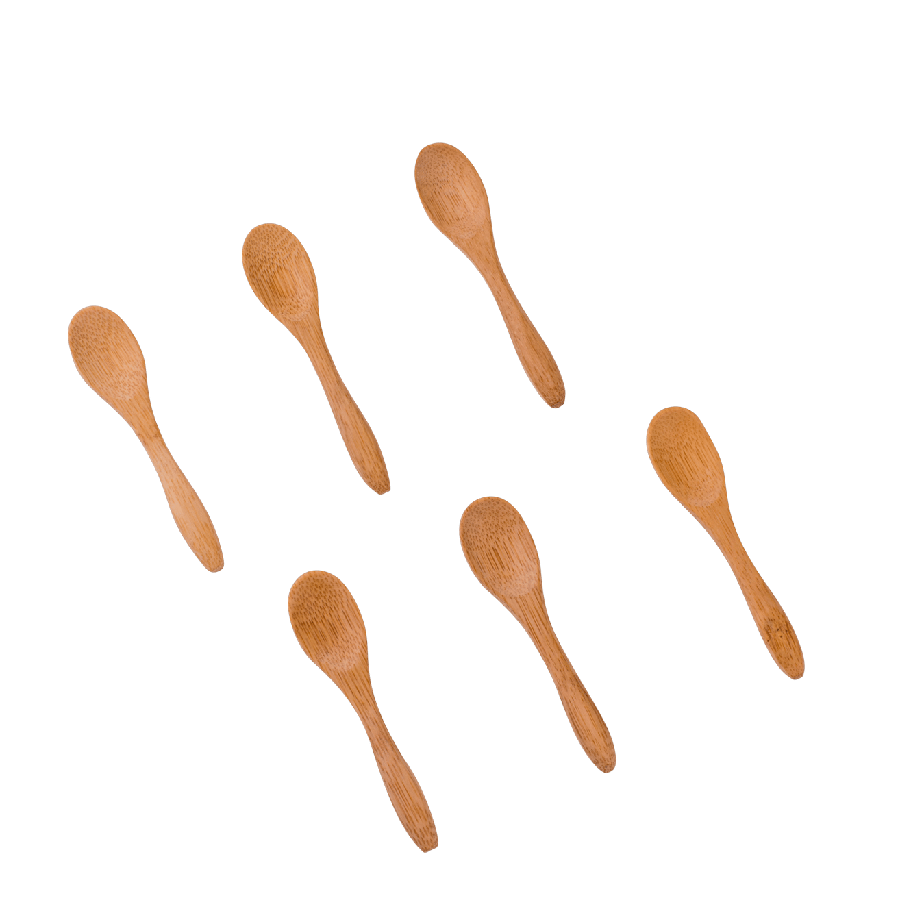 BAMBOO kleine Löffel Set von 6 Naturell