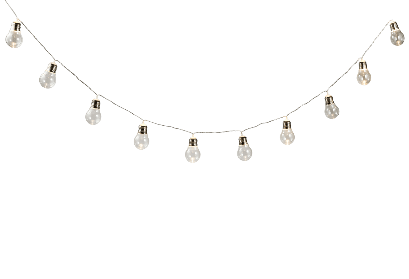 BULB Guirlande lumineuse solaire 10 Leds transparent