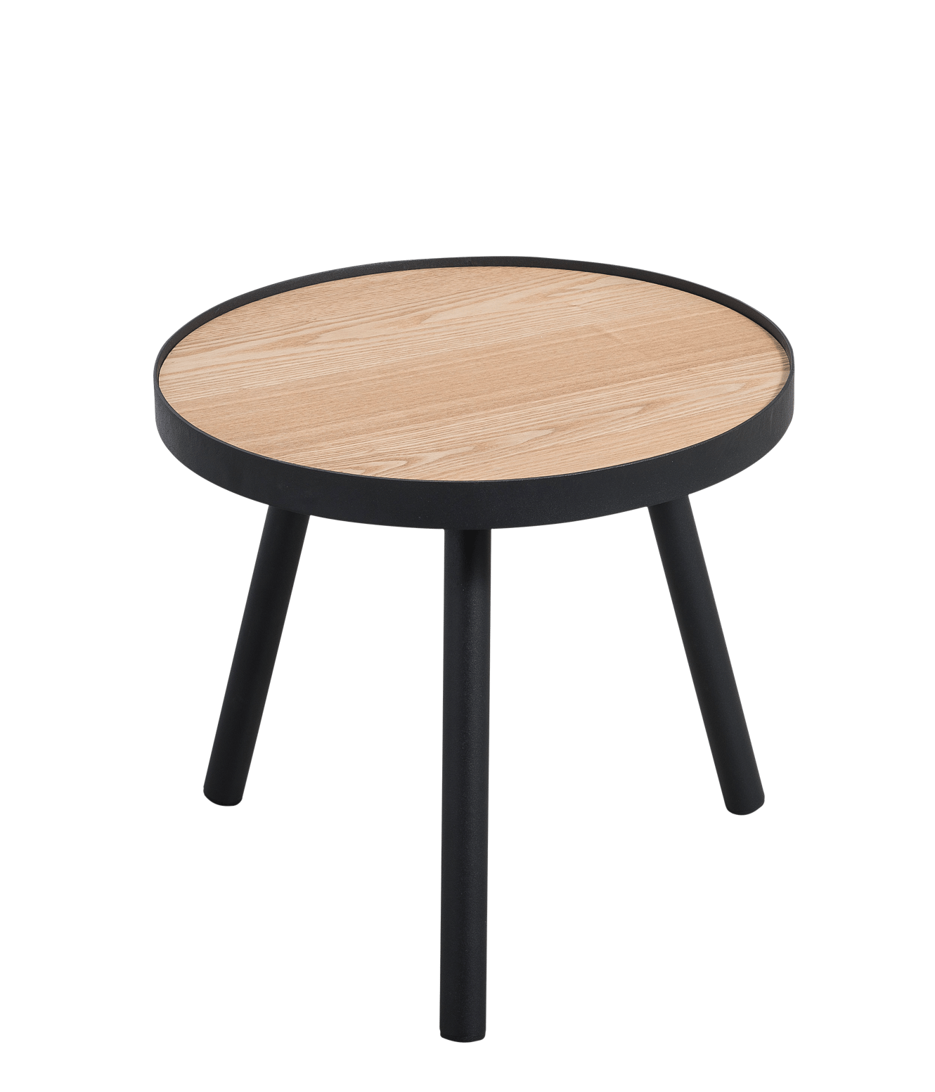 ALEXIS Table d'appoint noir, naturel