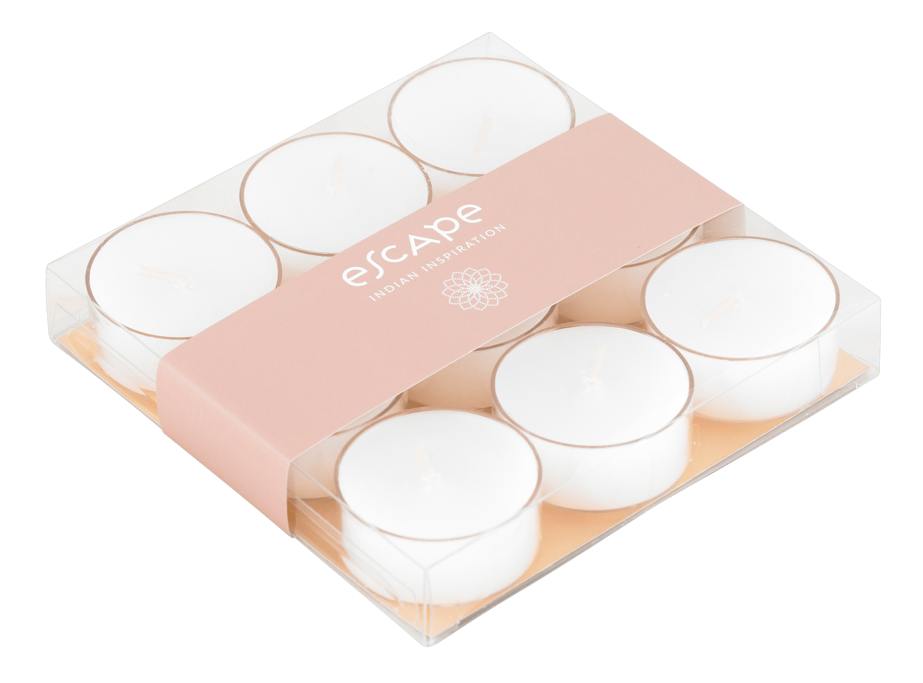 ESCAPE INDIAN INSPIRATION Bougies chauffe-plat parfumées set de 9 beige