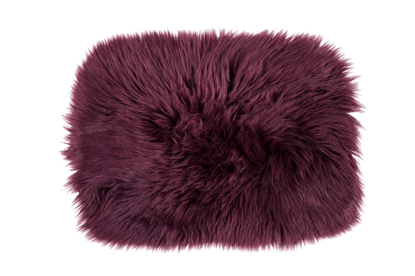 FUR Set de table rouge foncé