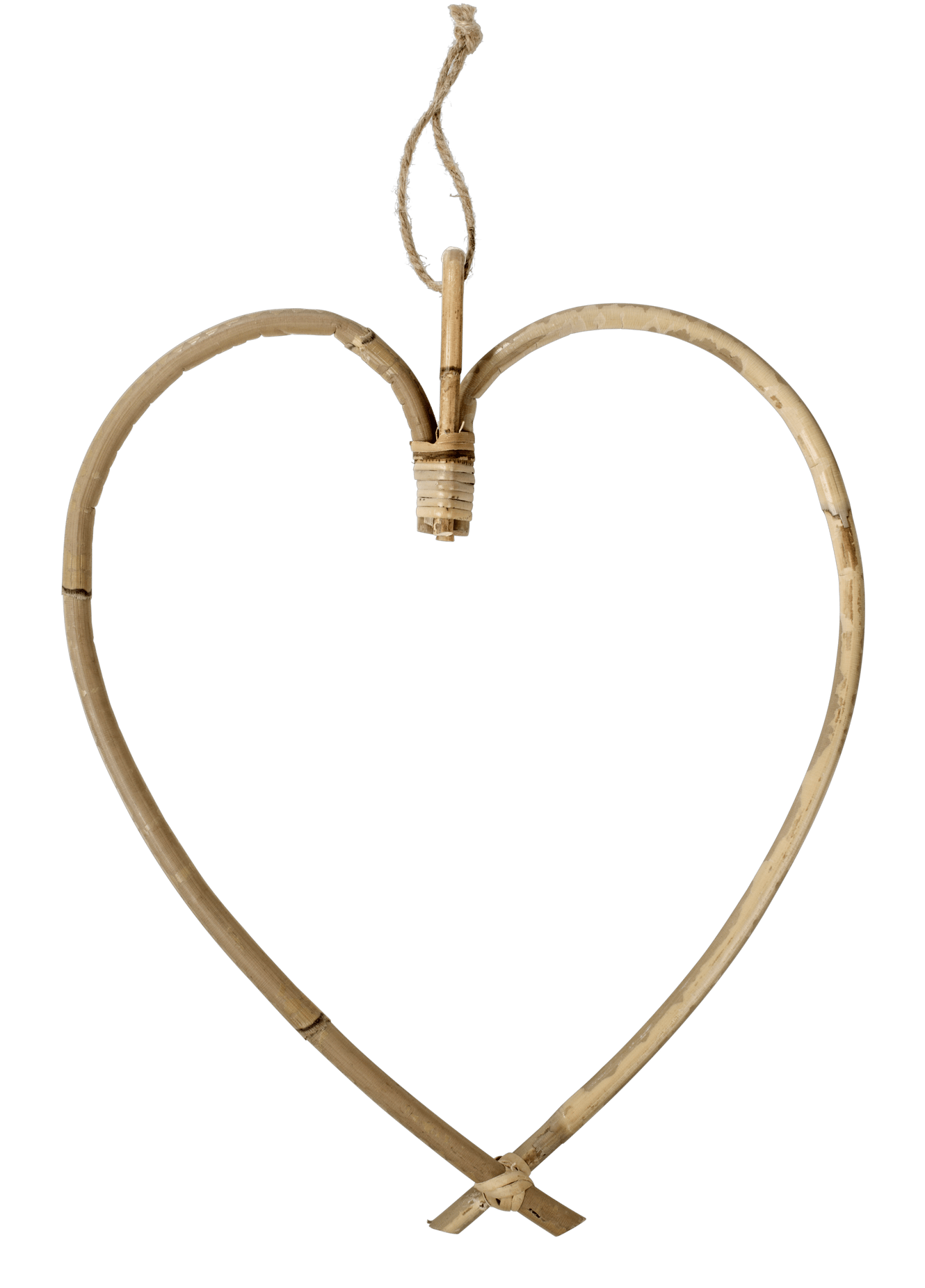 HEART Hangdecoratie naturel