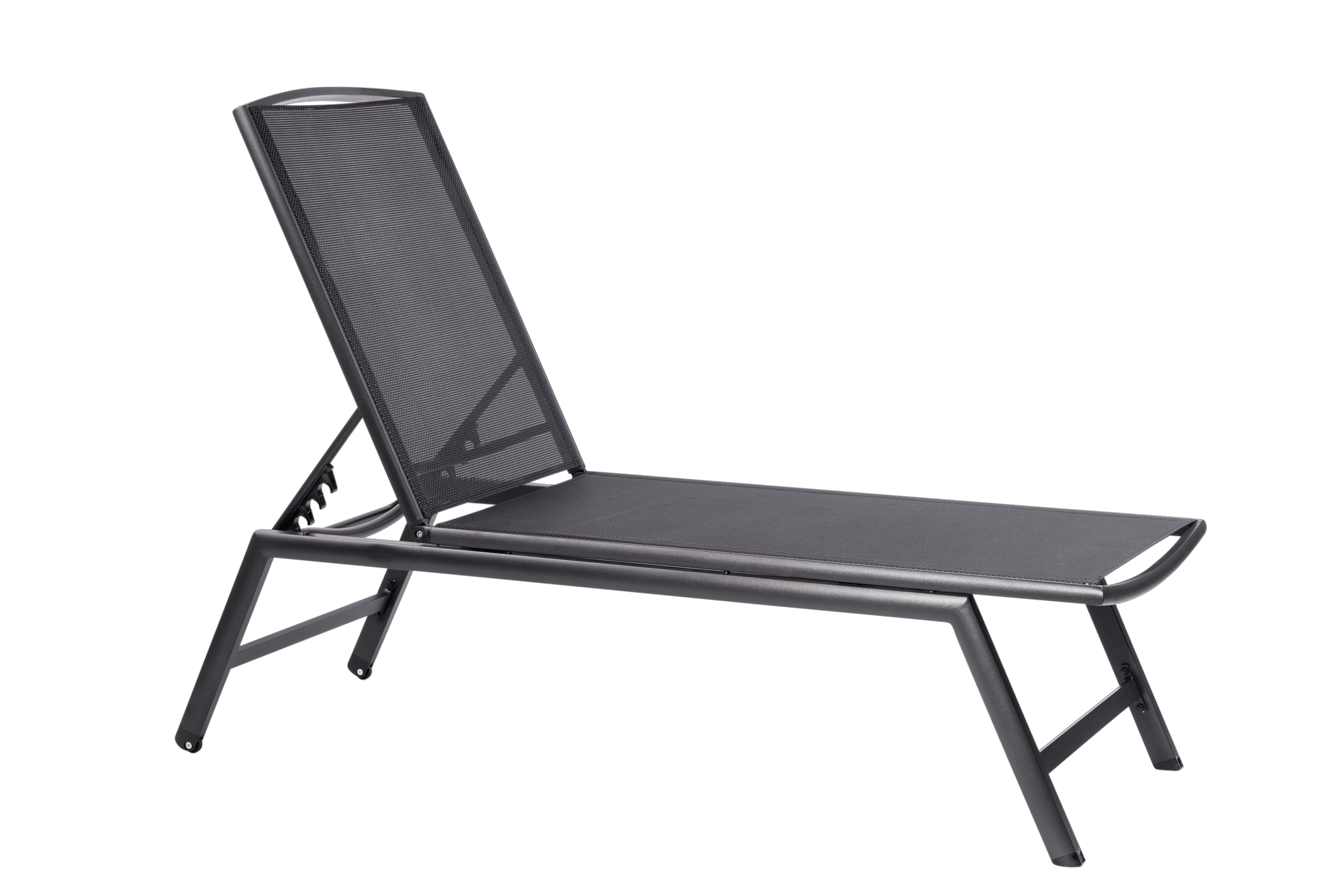 COMFORT Chaise longue noir