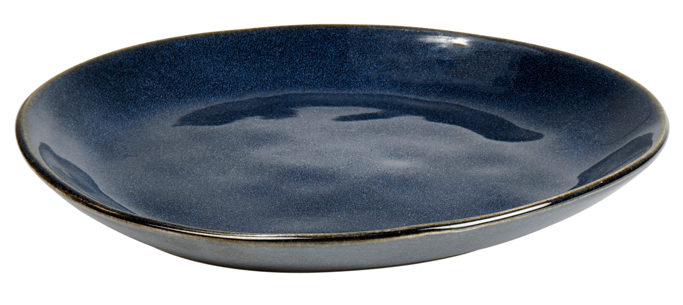 EARTH OCEAN Plato de postre azul