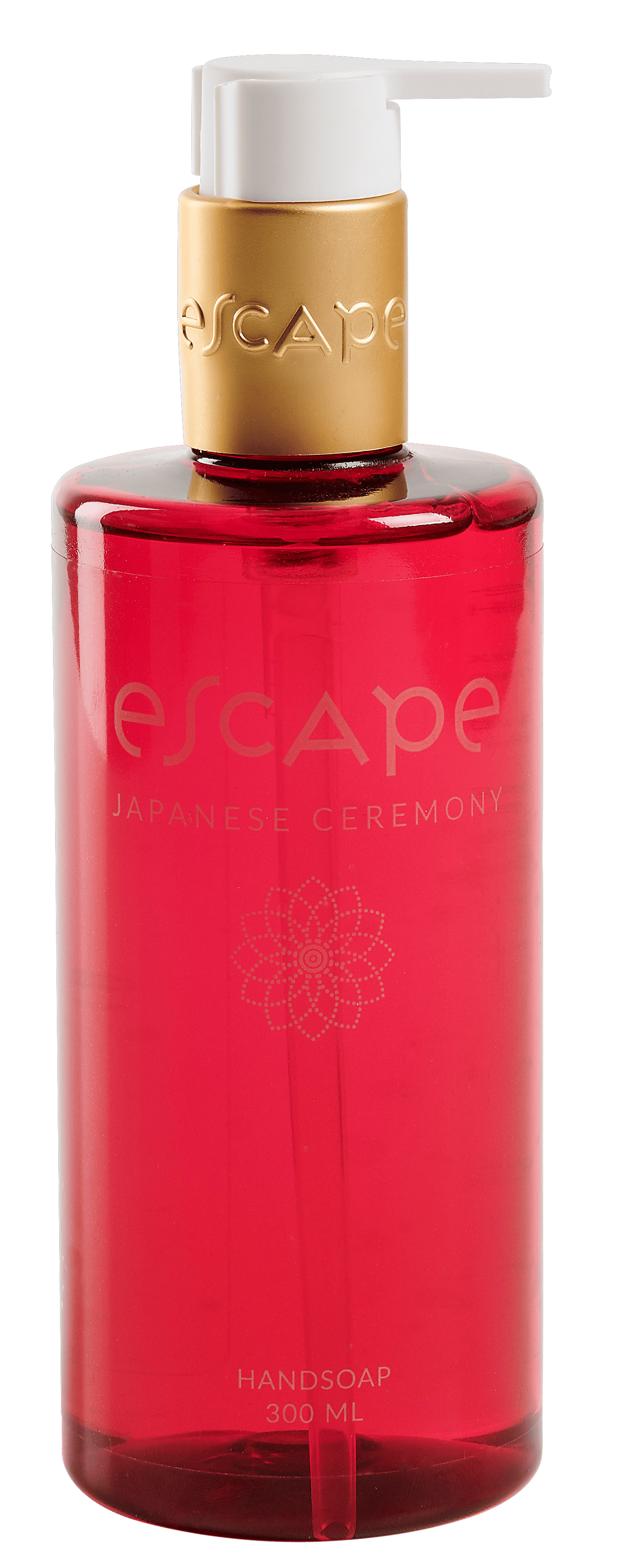 ESCAPE JAPANESE CEREMONY Savon mains en distributeur rouge