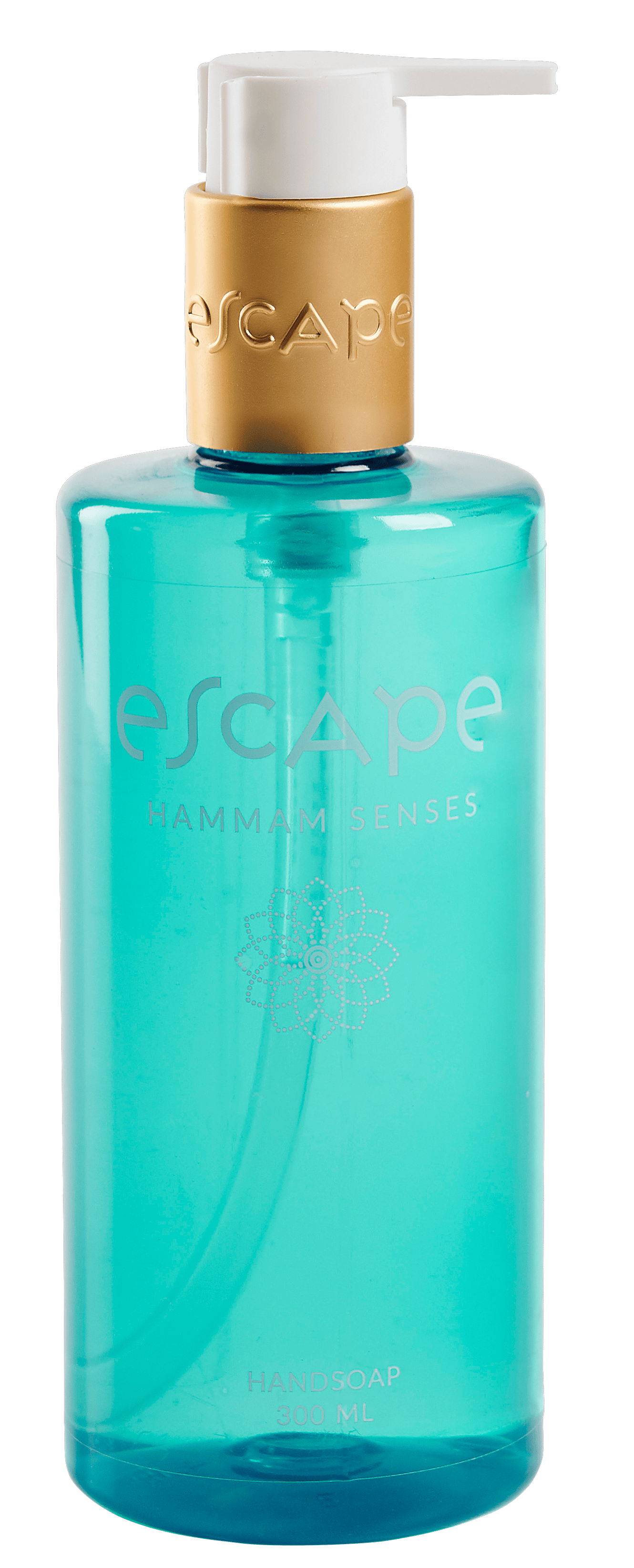 ESCAPE SENSES Savon mains en distributeur turquoise