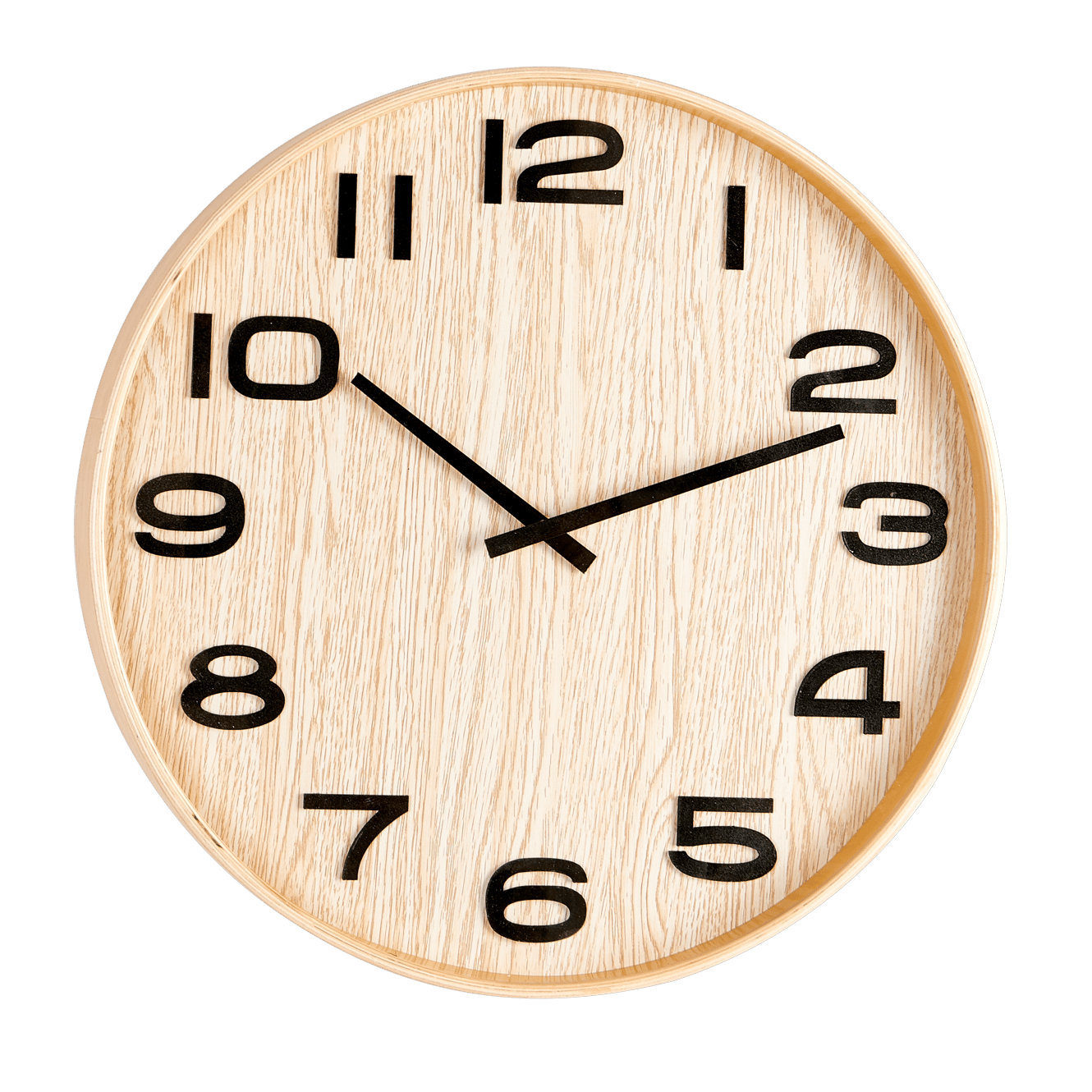 PLYWOOD Wanduhr Naturell