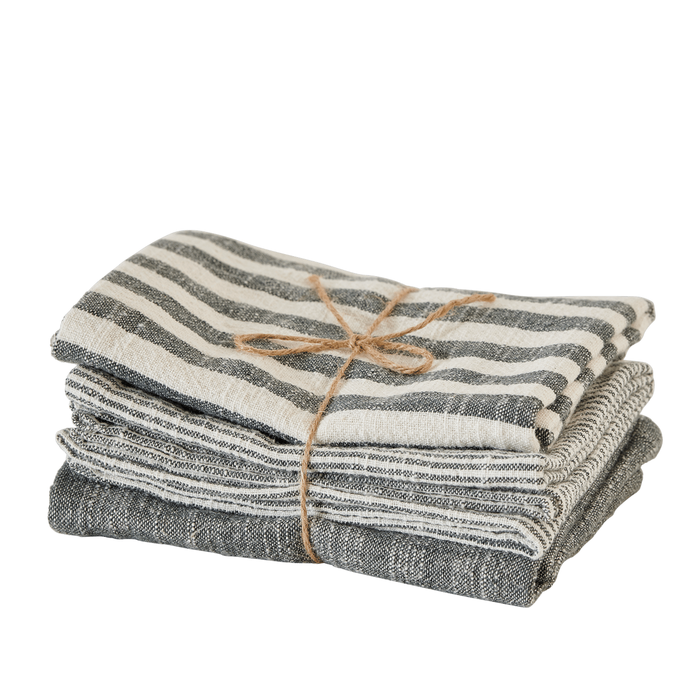 LAURENT Torchons set de 3 gris