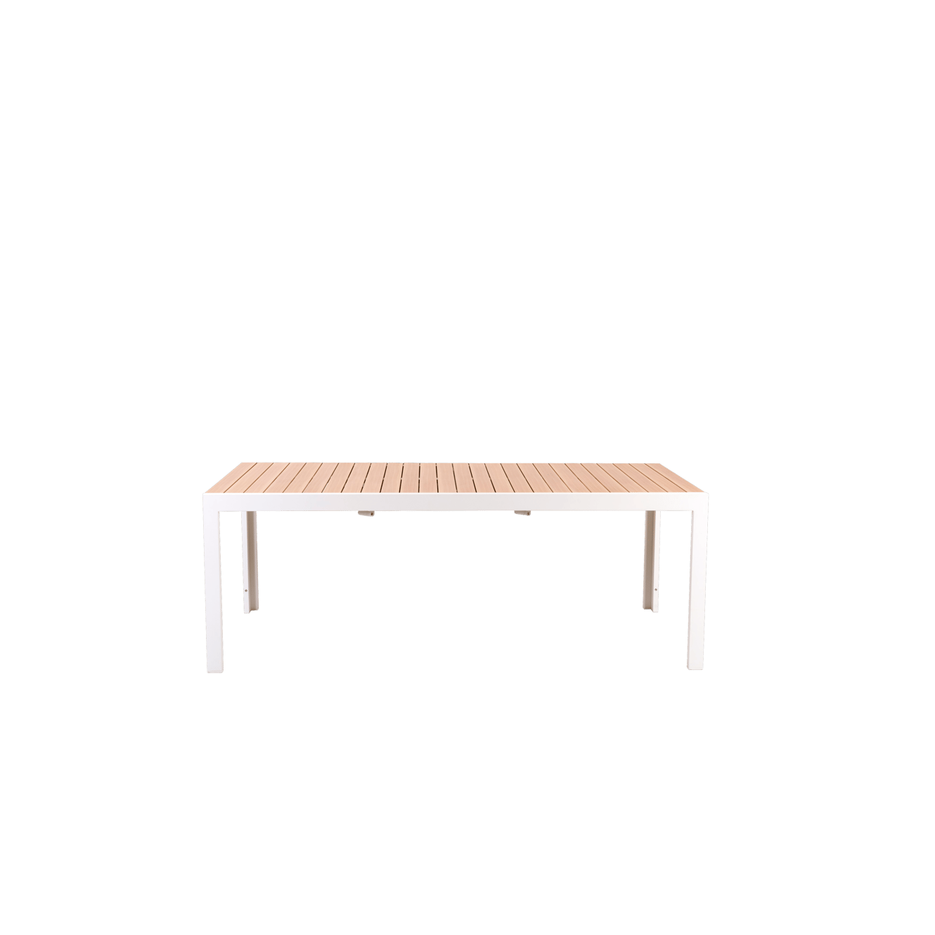 ETHAN Table extensible blanc, naturel