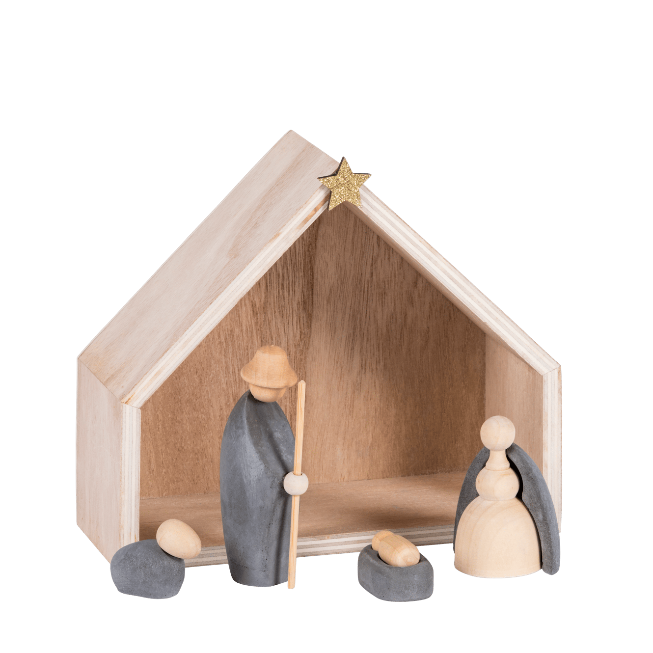 CONCRETE Crèche de Noël multicolore