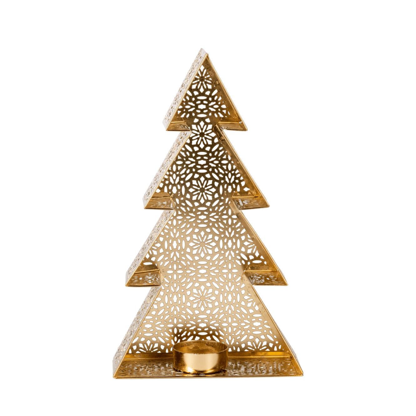 TREE Rechaudkerzenhalter Gold