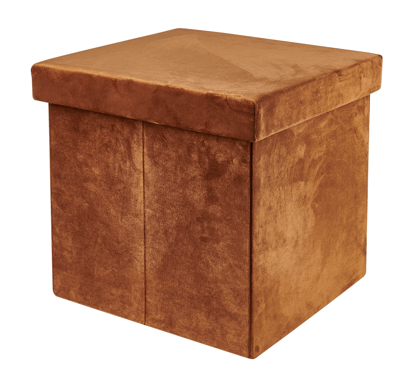 STOR Pouf pliable avec rangement caramel