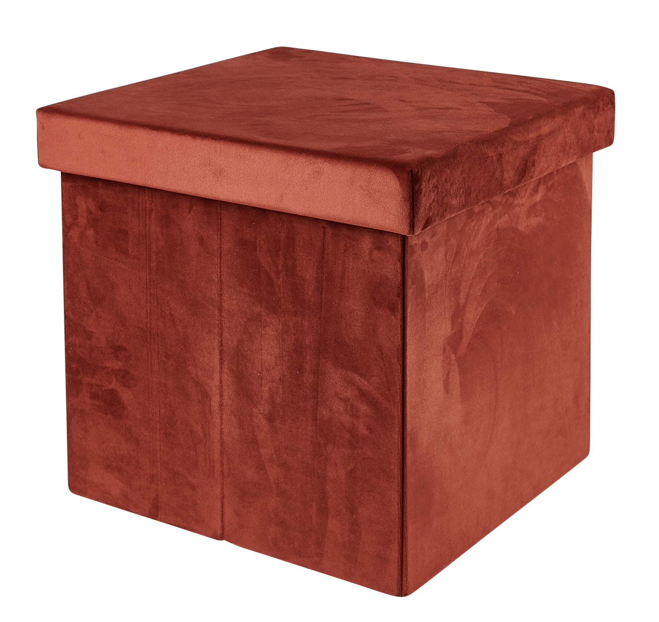 STOR Pouf pliable avec rangement bordeaux