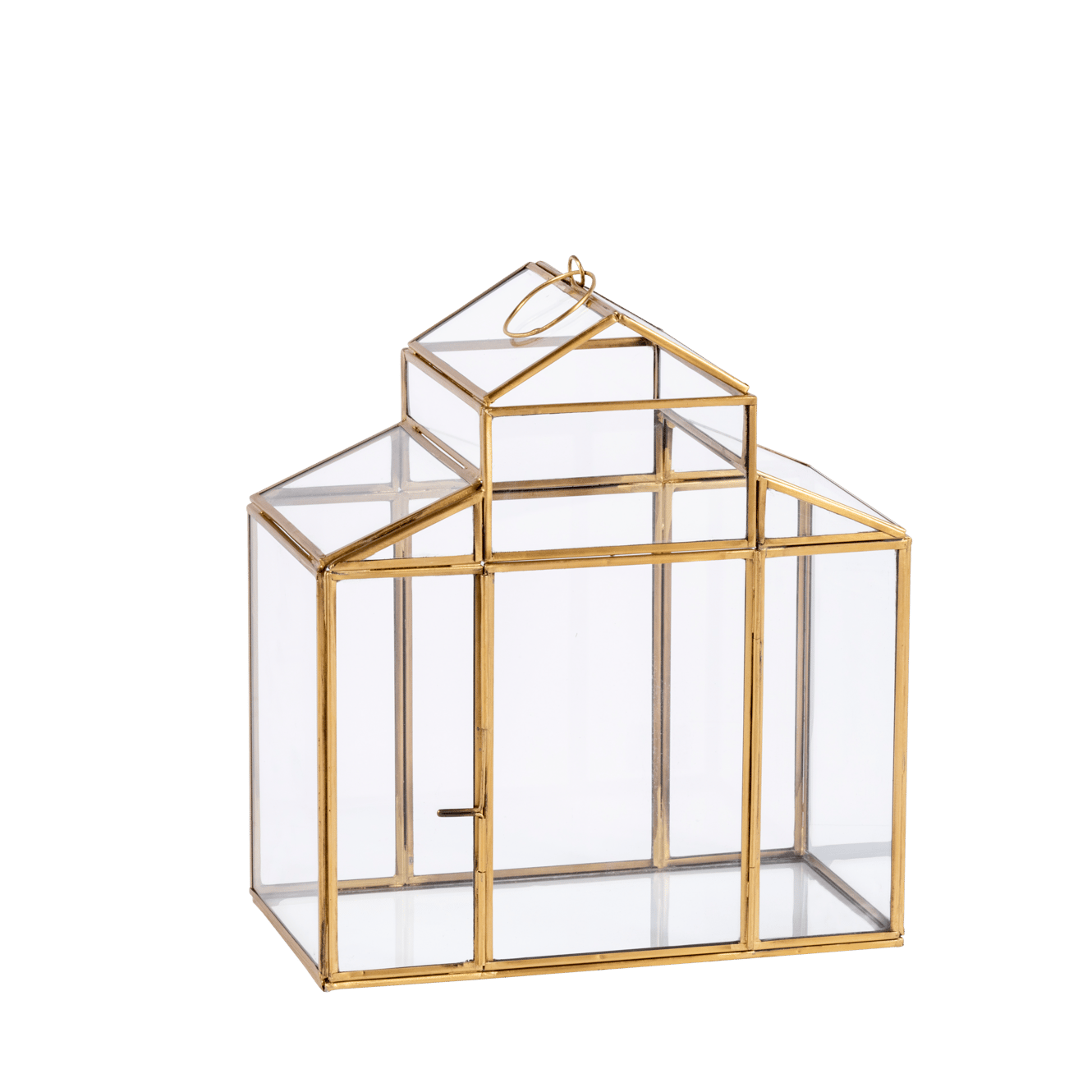 SERRE Terrarium pour plantes doré