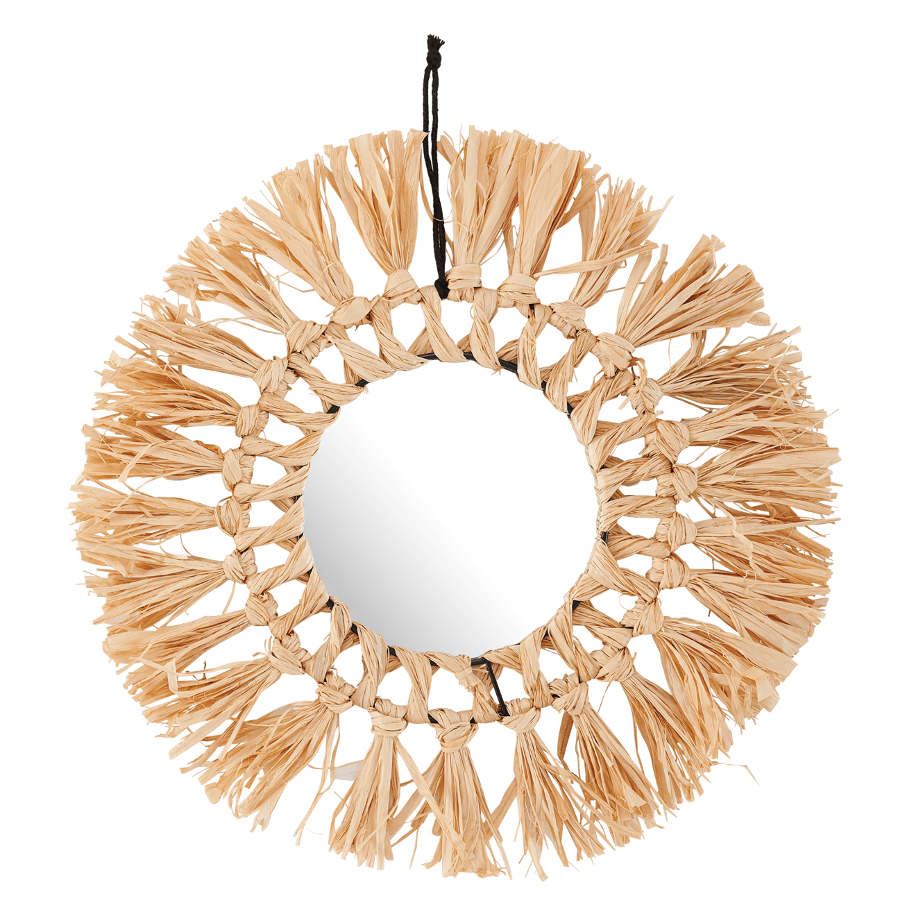 RAFFIA Miroir naturel