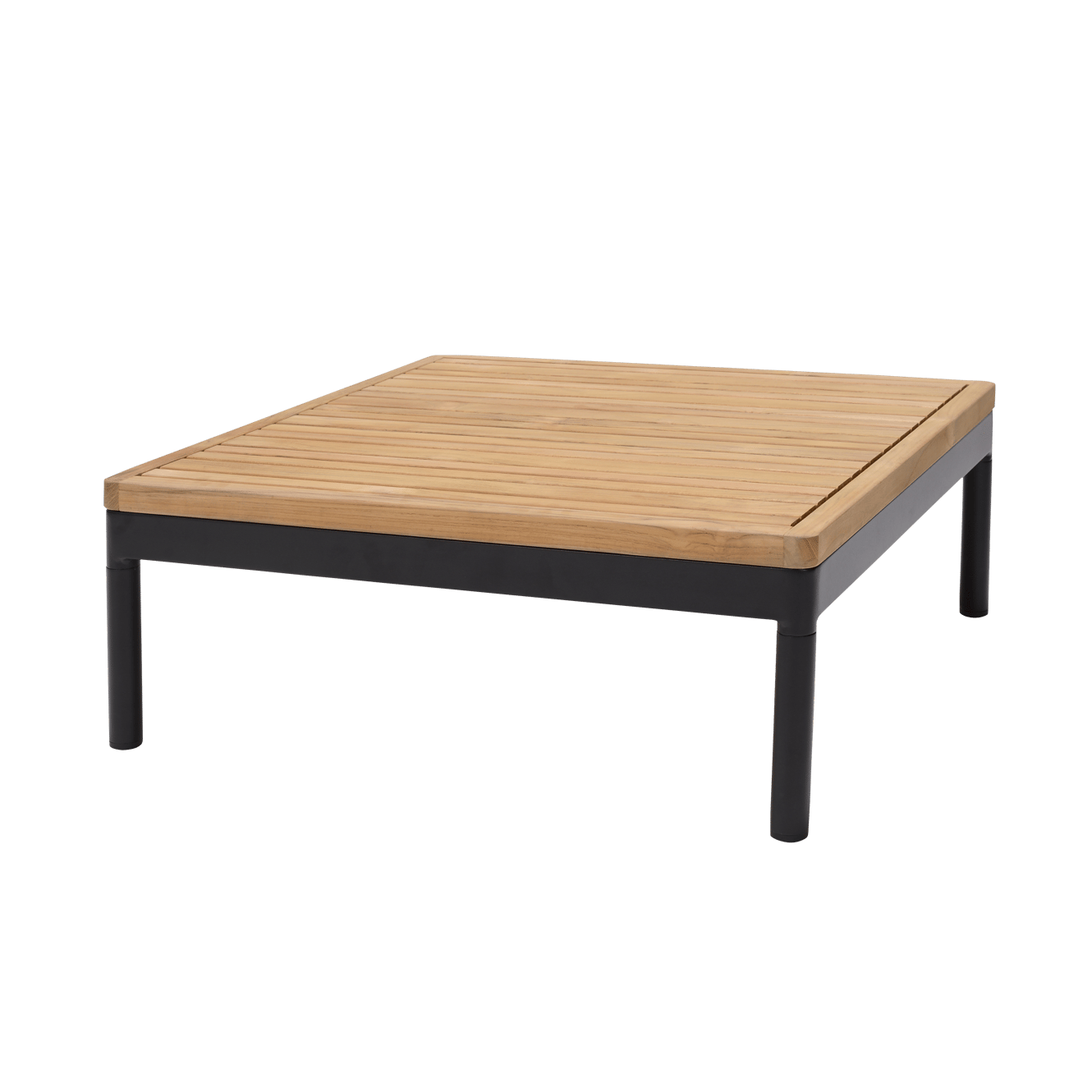 HANNA Teak Lounge Tisch Schwarz, Naturell