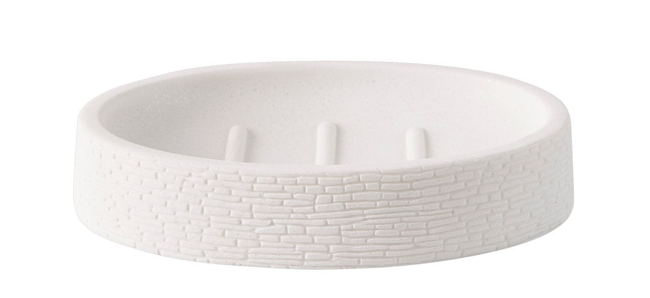 WHITE ELEGANCE Porte-savon blanc