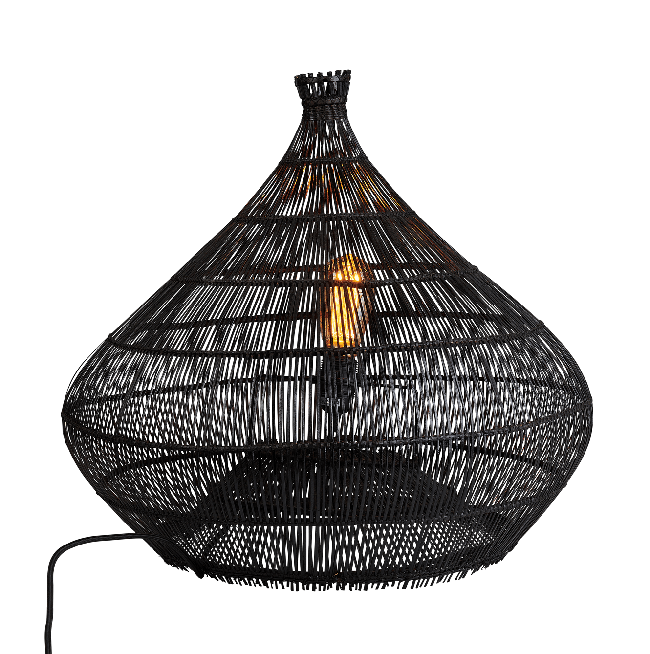 ZALOU Lampe de table noir