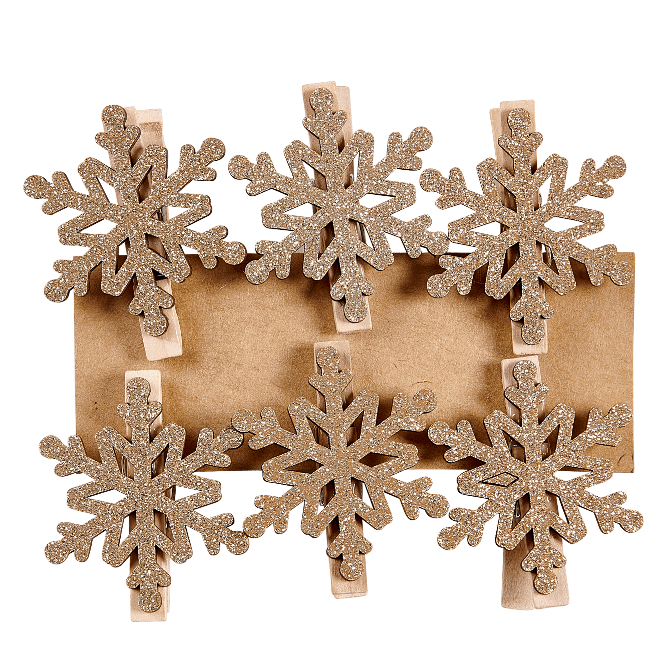 SNOW FLAKE Clip doré