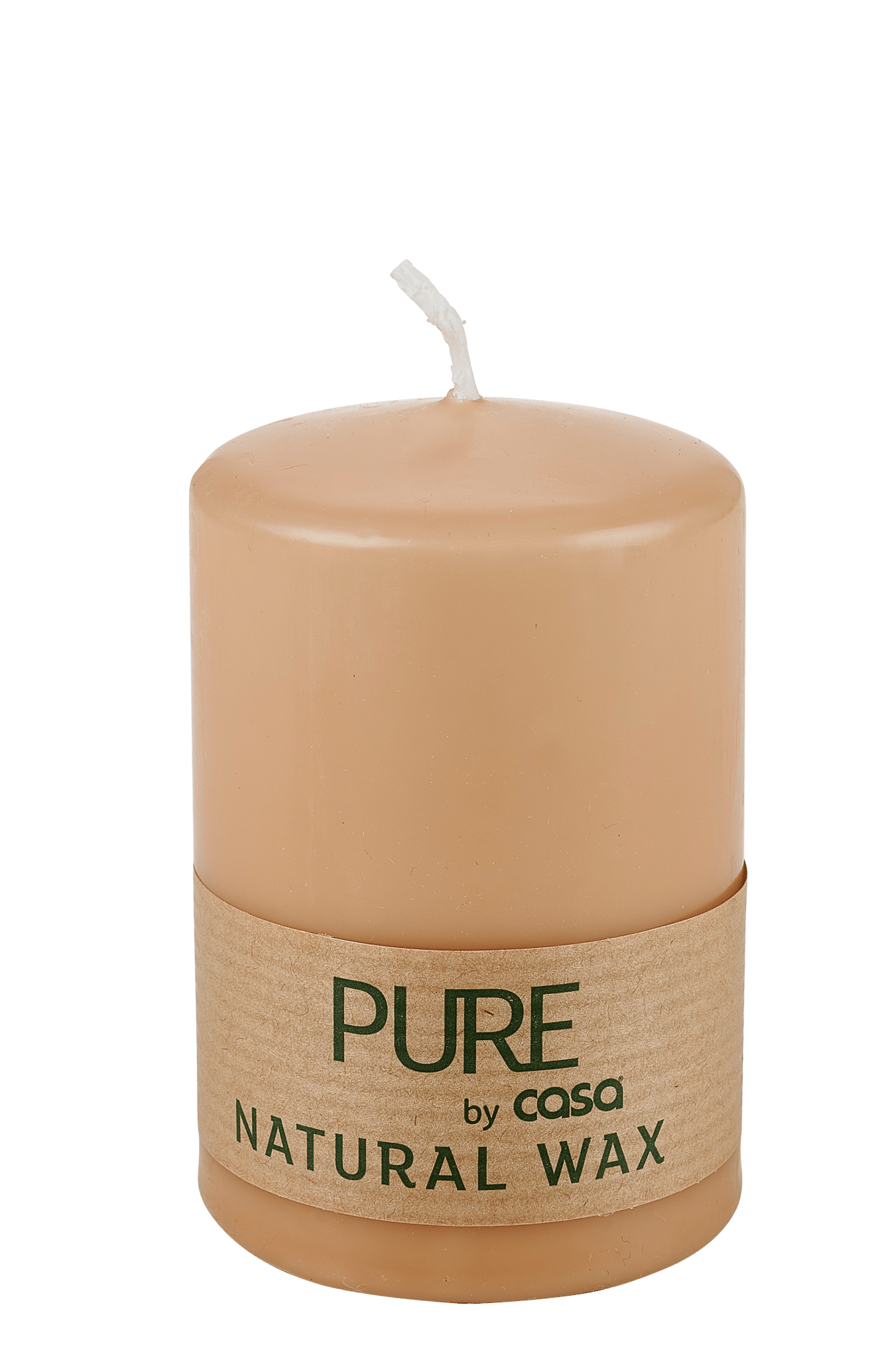 PURE Bougie cylindrique beige