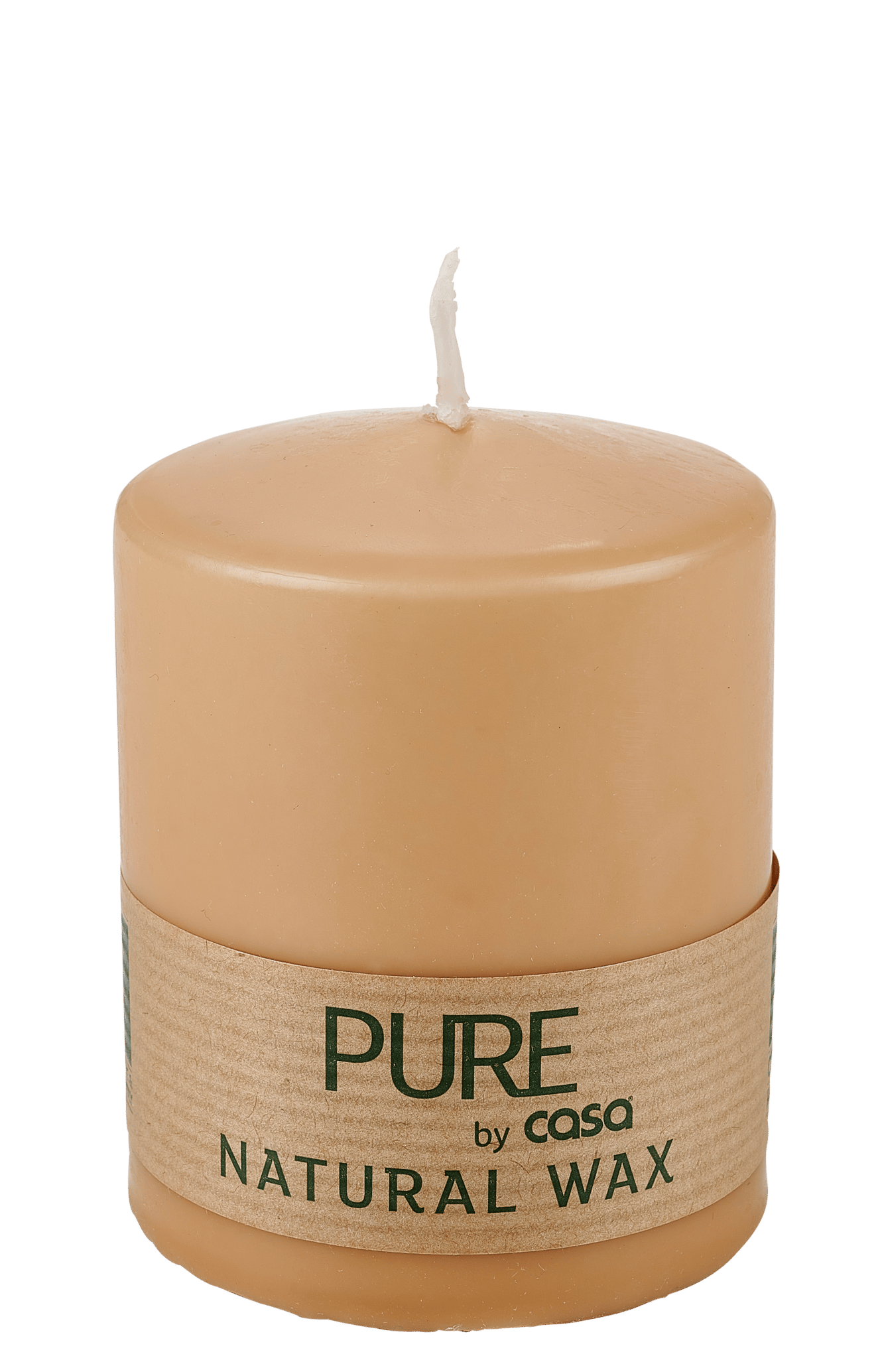 PURE Bougie cylindrique beige