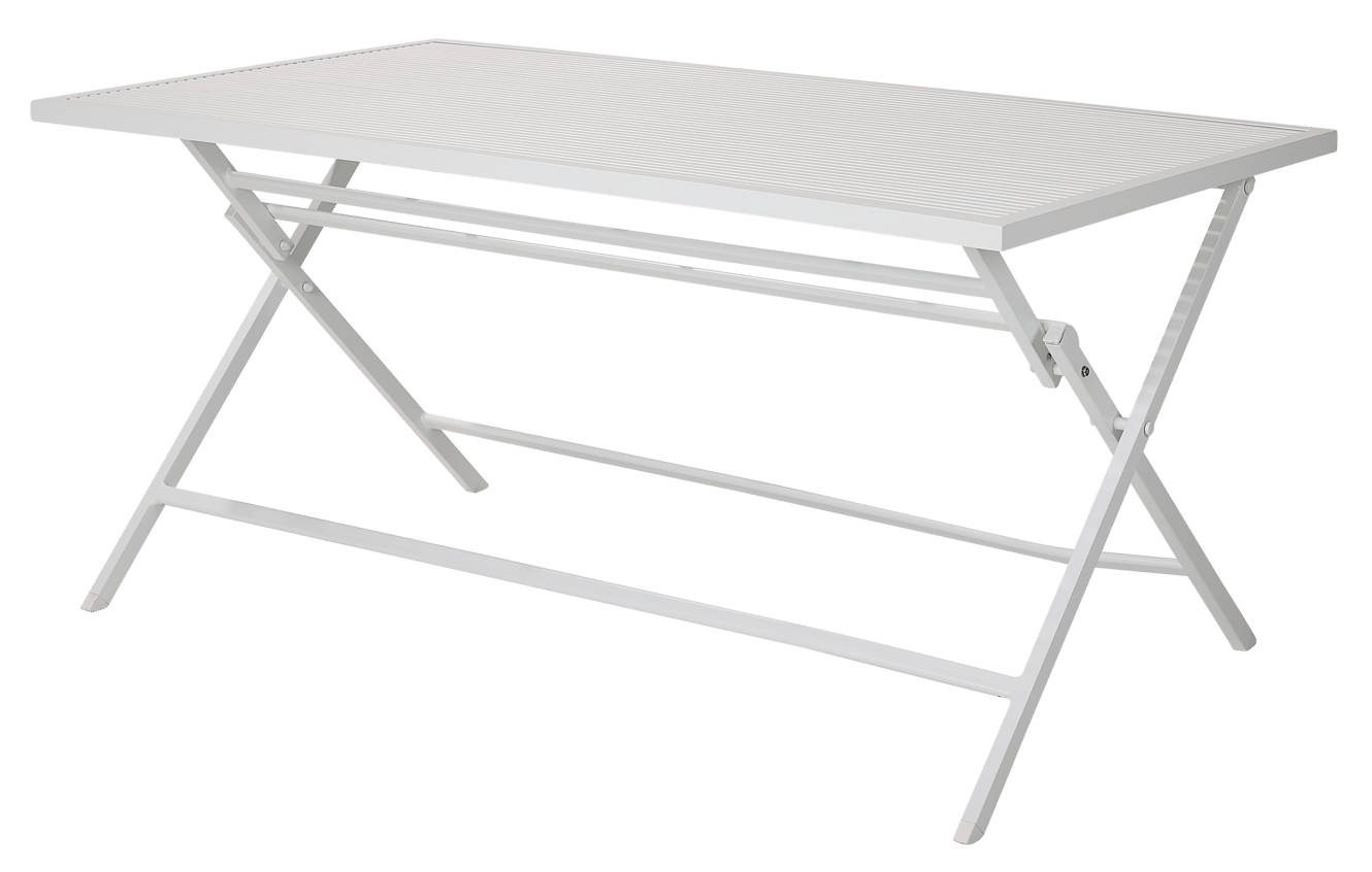 JESSE Table pliante blanc