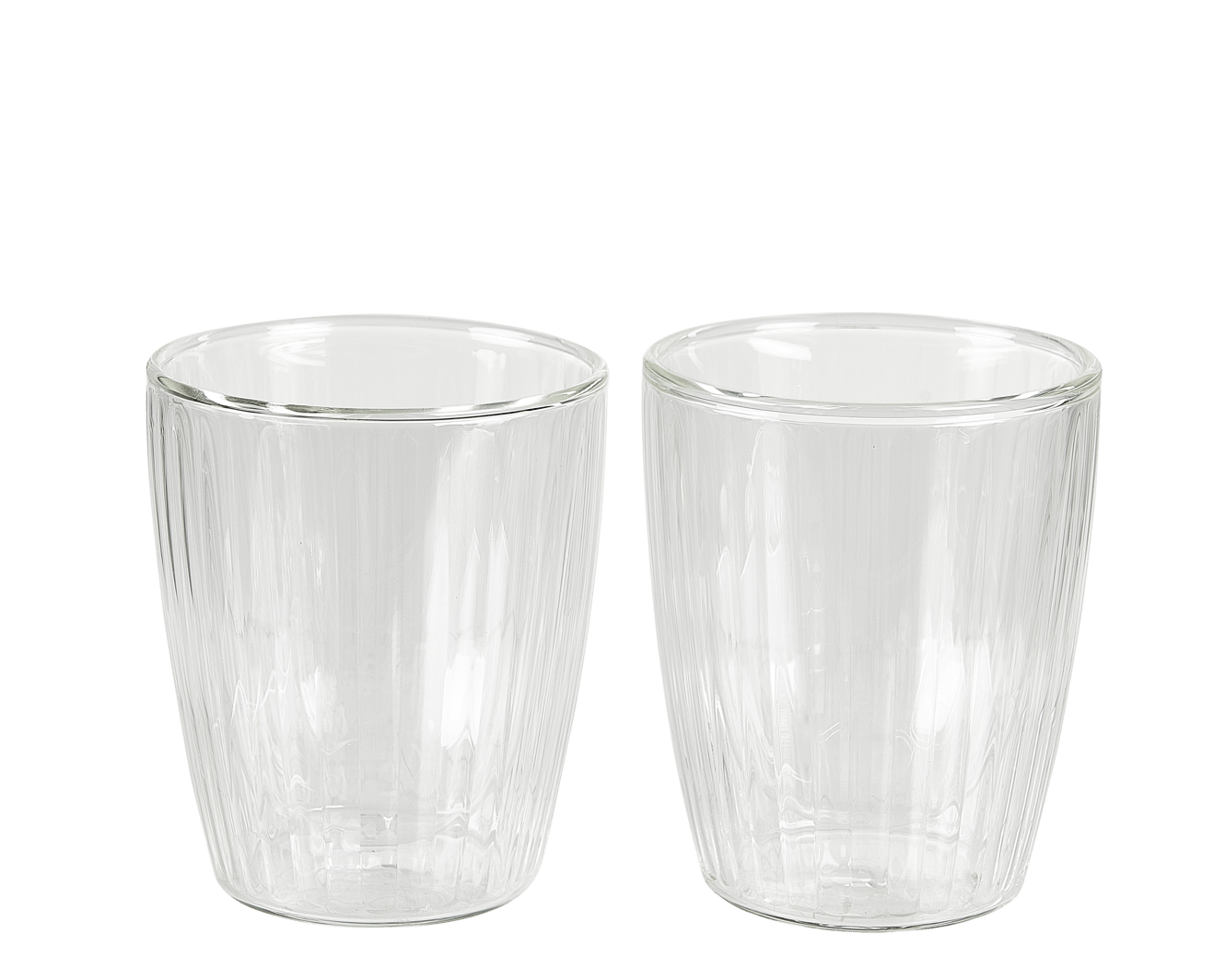 PAUSA Doppelwändiges Glas Set mit 2 25 CL Transparent