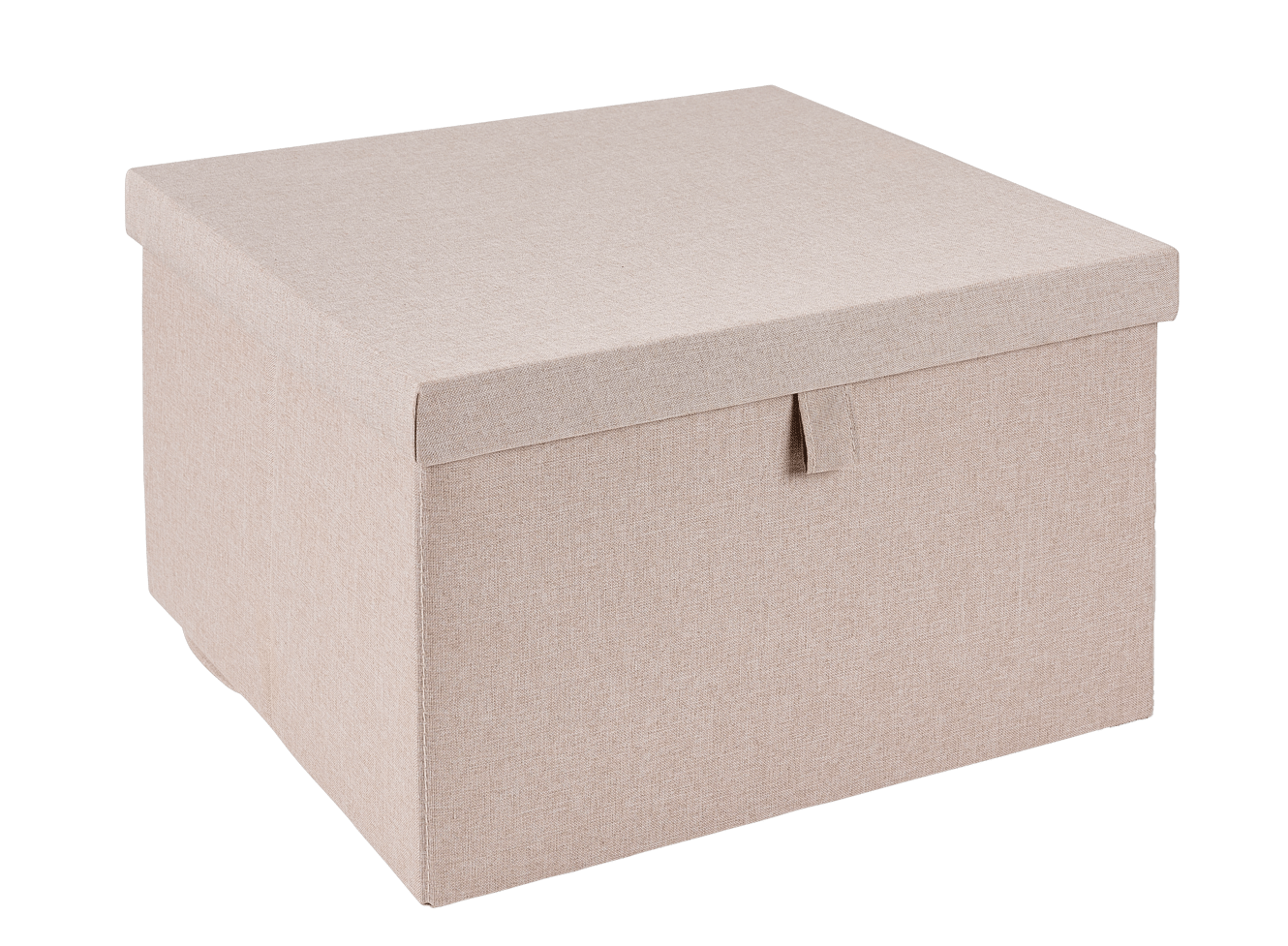 LINOLUX Boîte de rangement avec couvercle beige