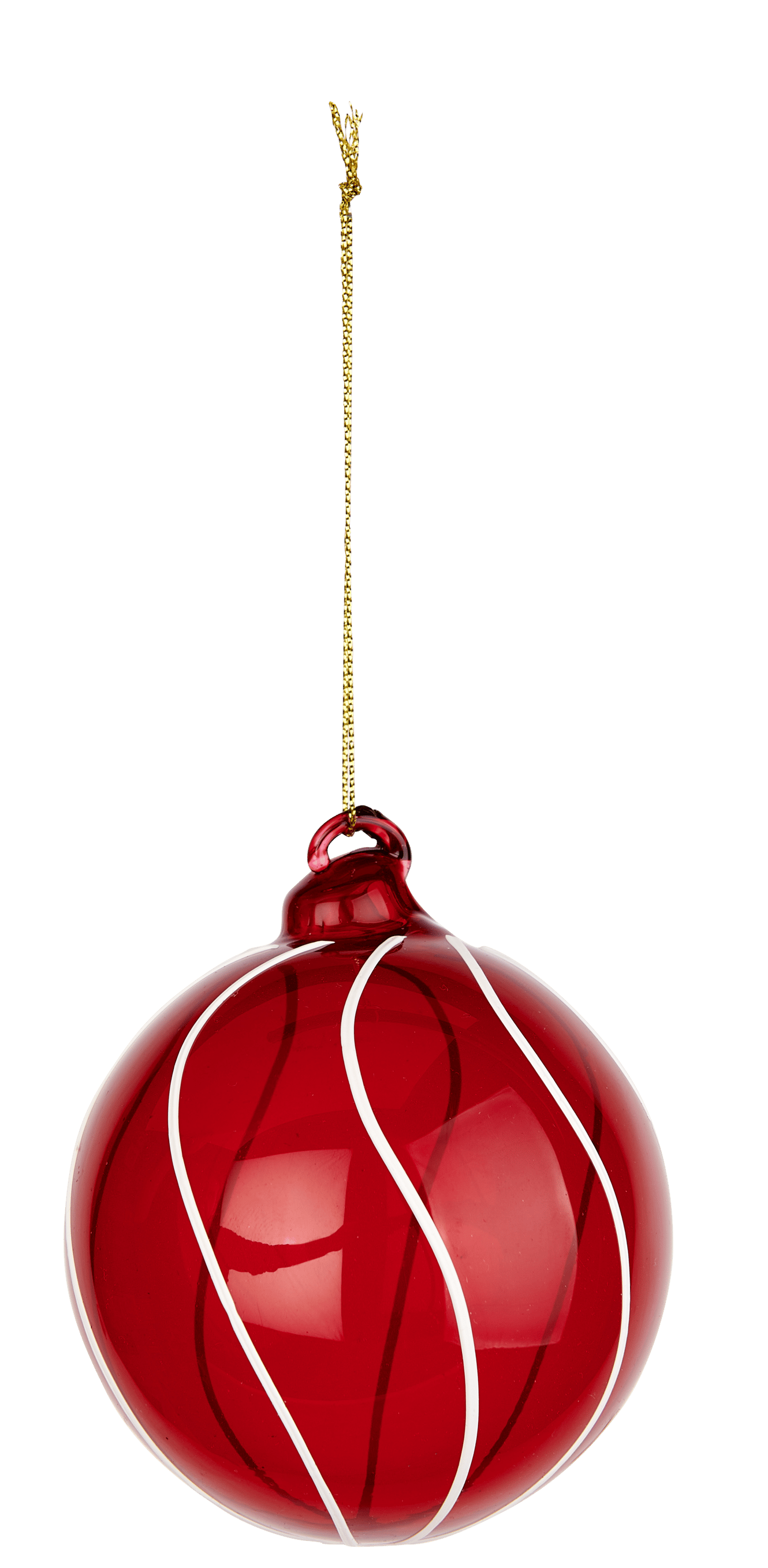 BONBON Boule de Noël rouge