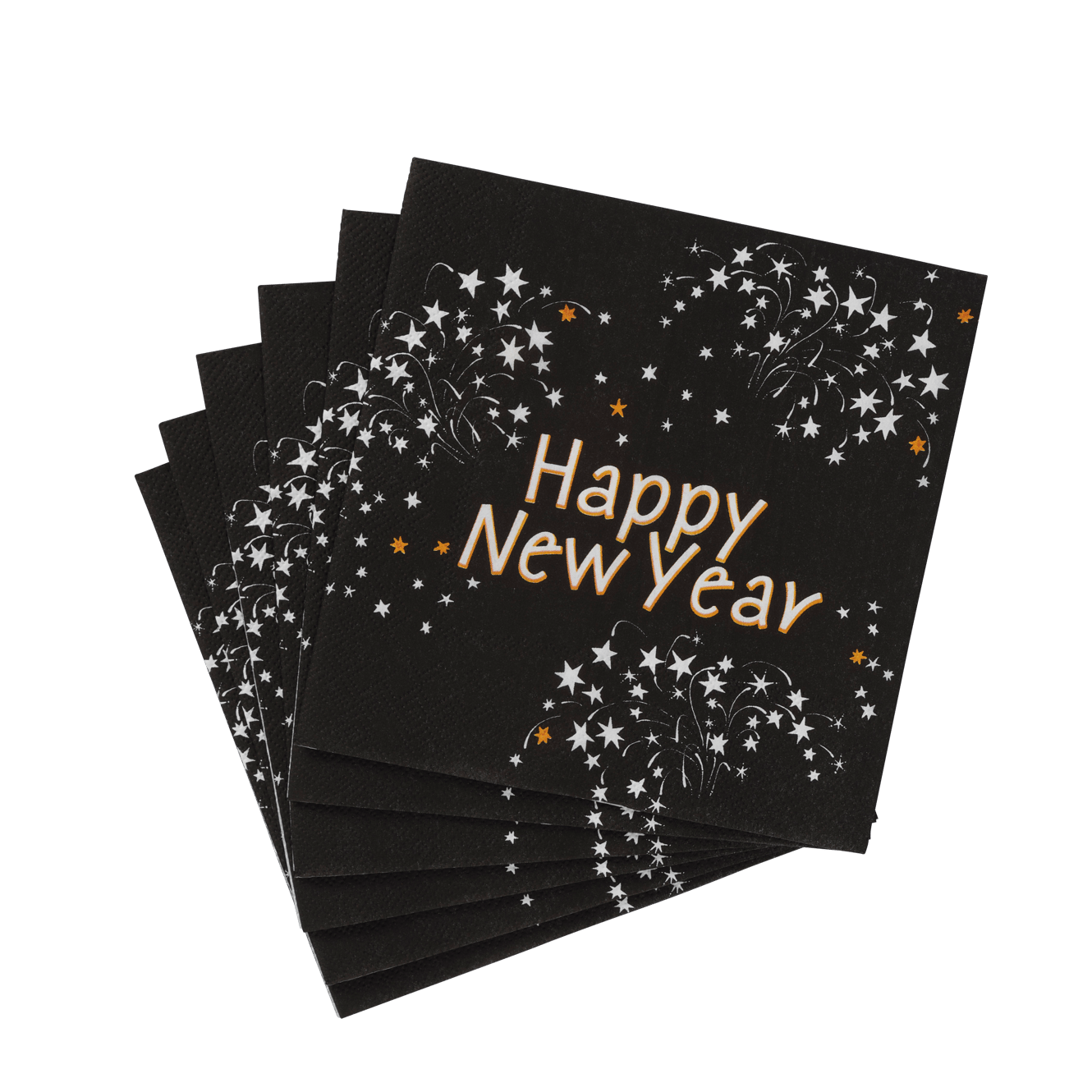 HAPPY NY Set de 20 serviettes vert