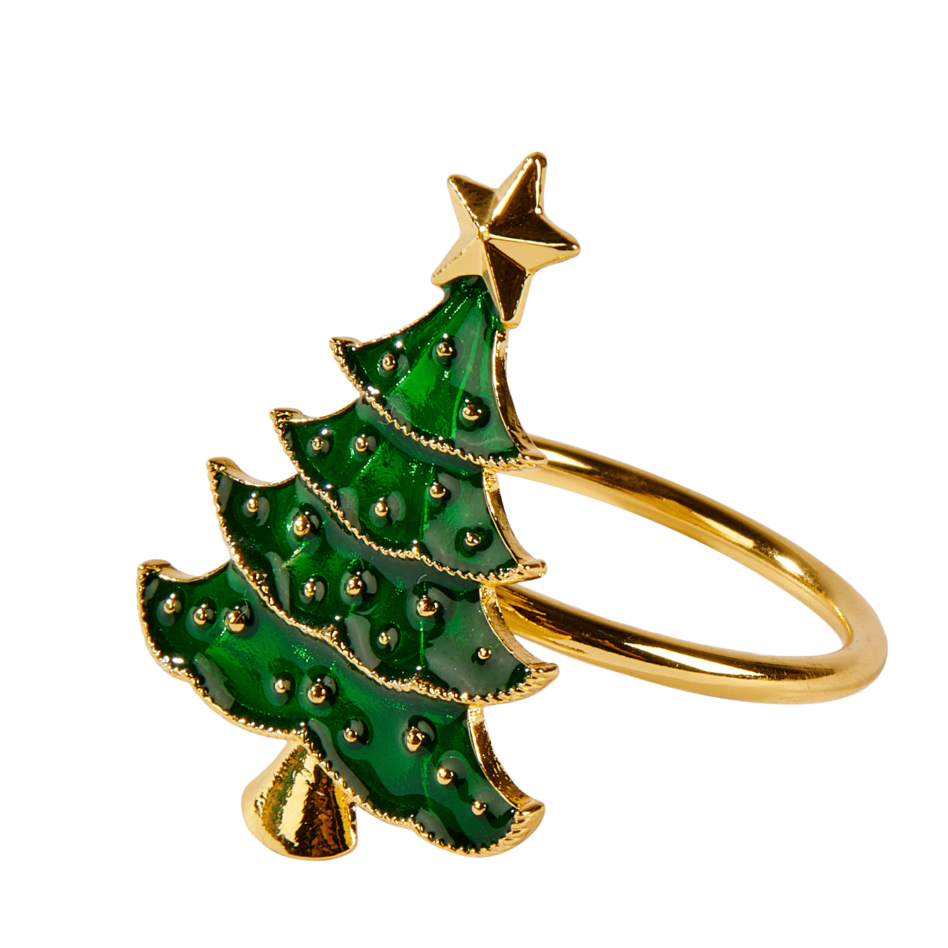 JINGLE TREE Servetring groen