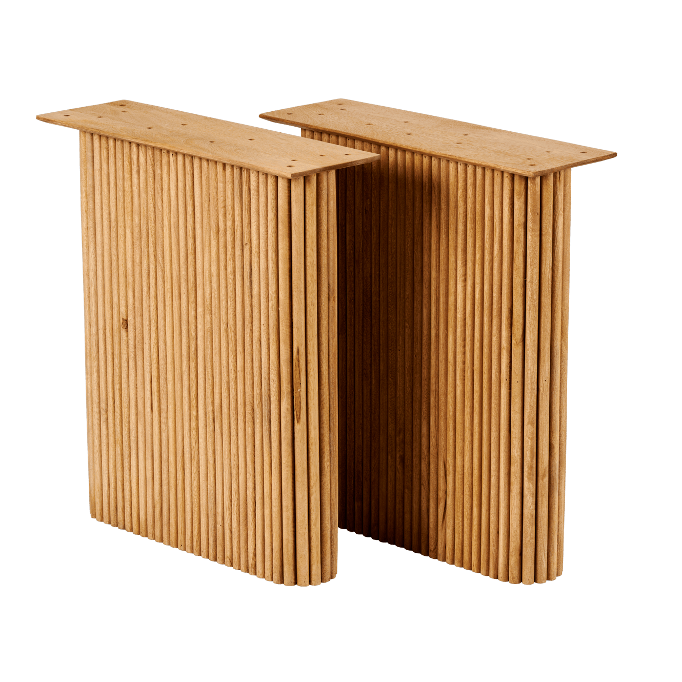 ACACIA Pernas para mesa conjunto de 2 natural