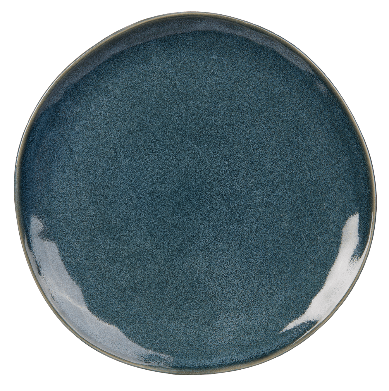 EARTH CLOUD Assiette plate bleu