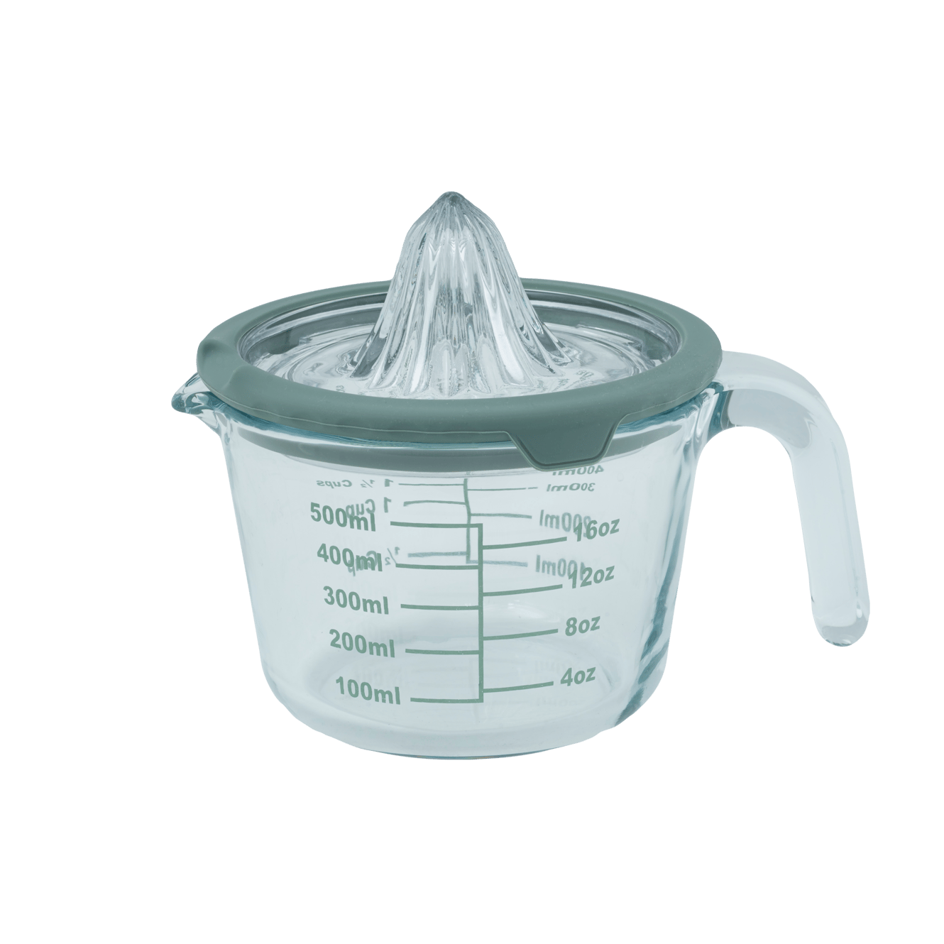 CUISINO Presse/Messbecher 500 ml Grün, Transparent