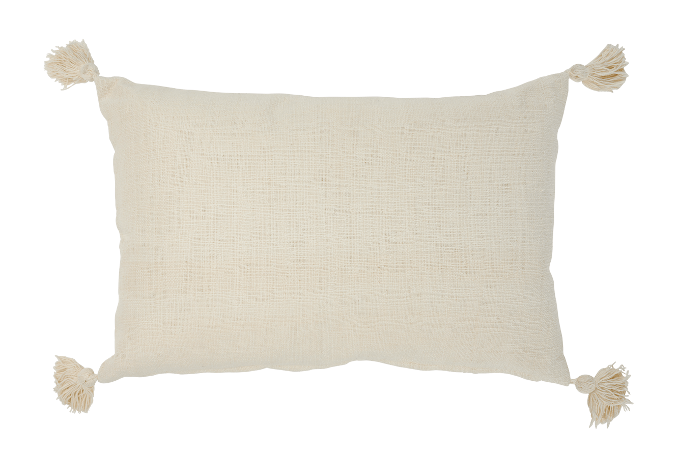 RAVI Coussin blanc