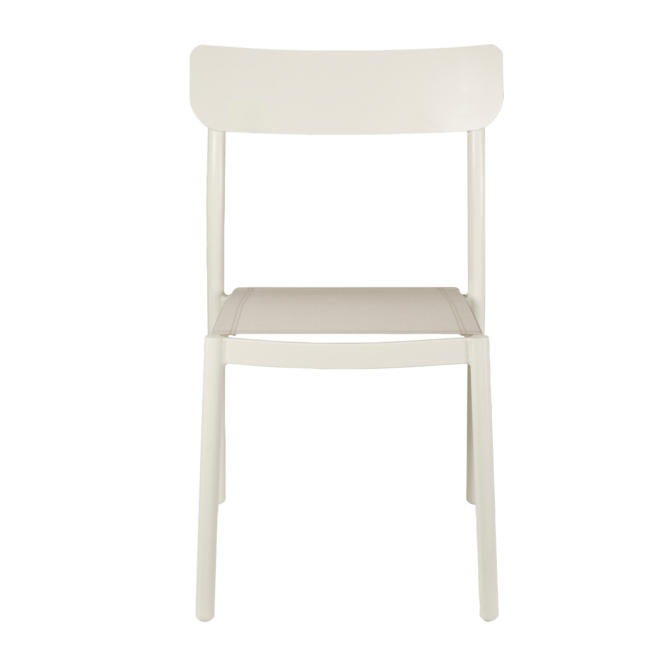 MAVAS Silla apilable blanco