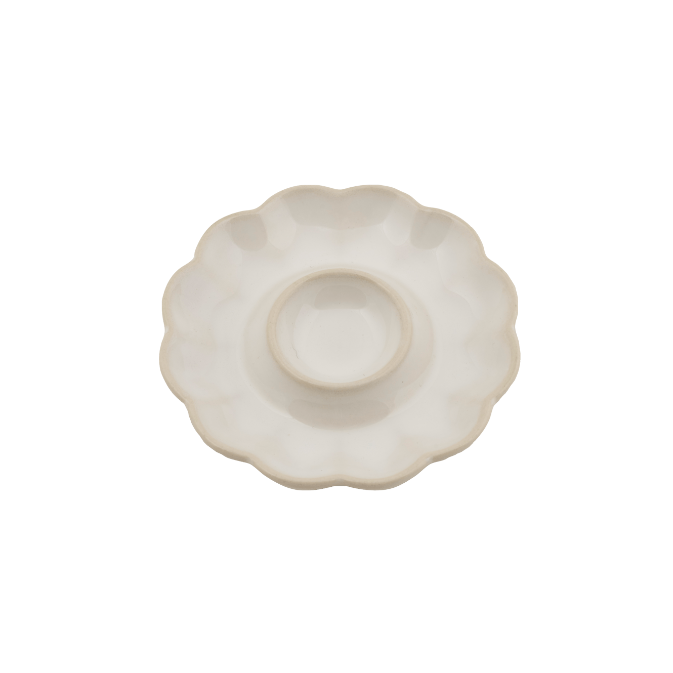 DAHLIA Coquetier blanc - set de 8 