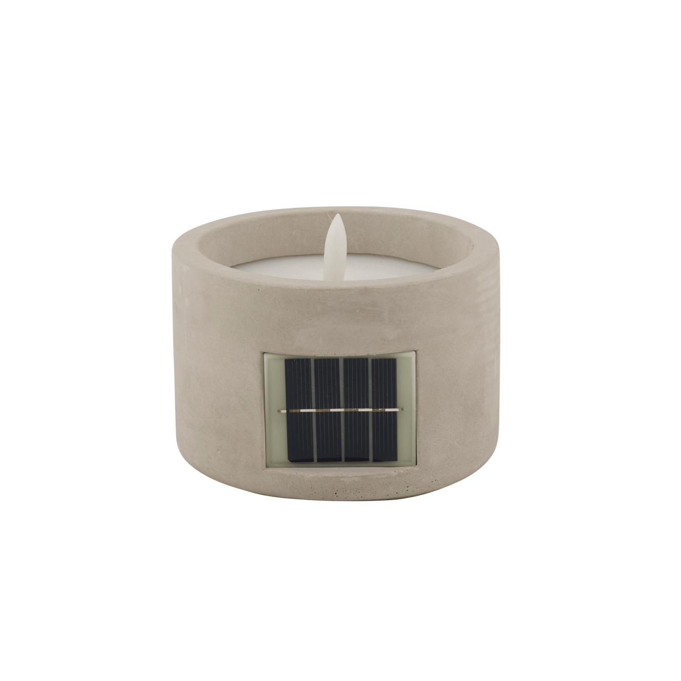 FUEGO Bougie solaire LED gris clair