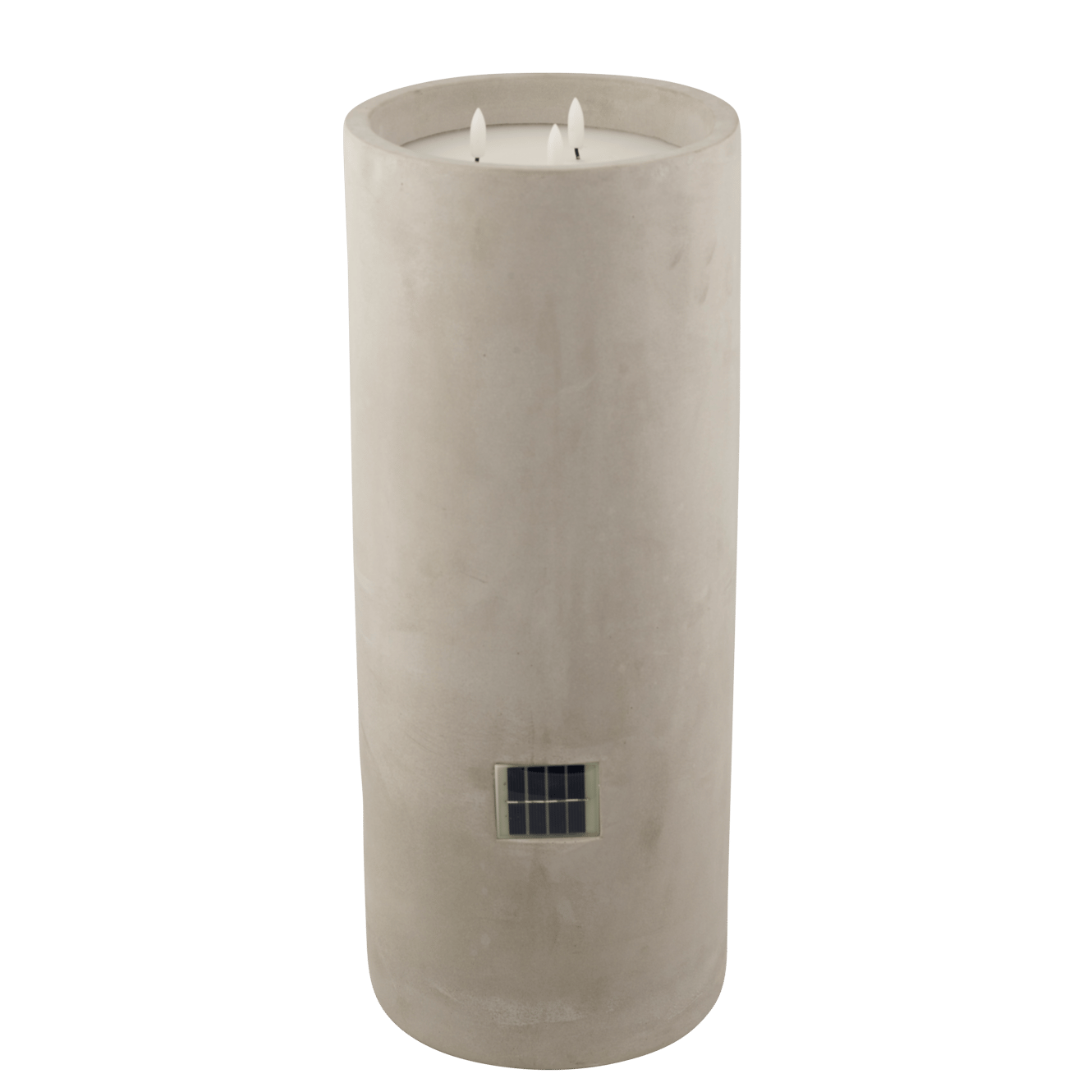 FUEGO Bougie solaire led gris clair