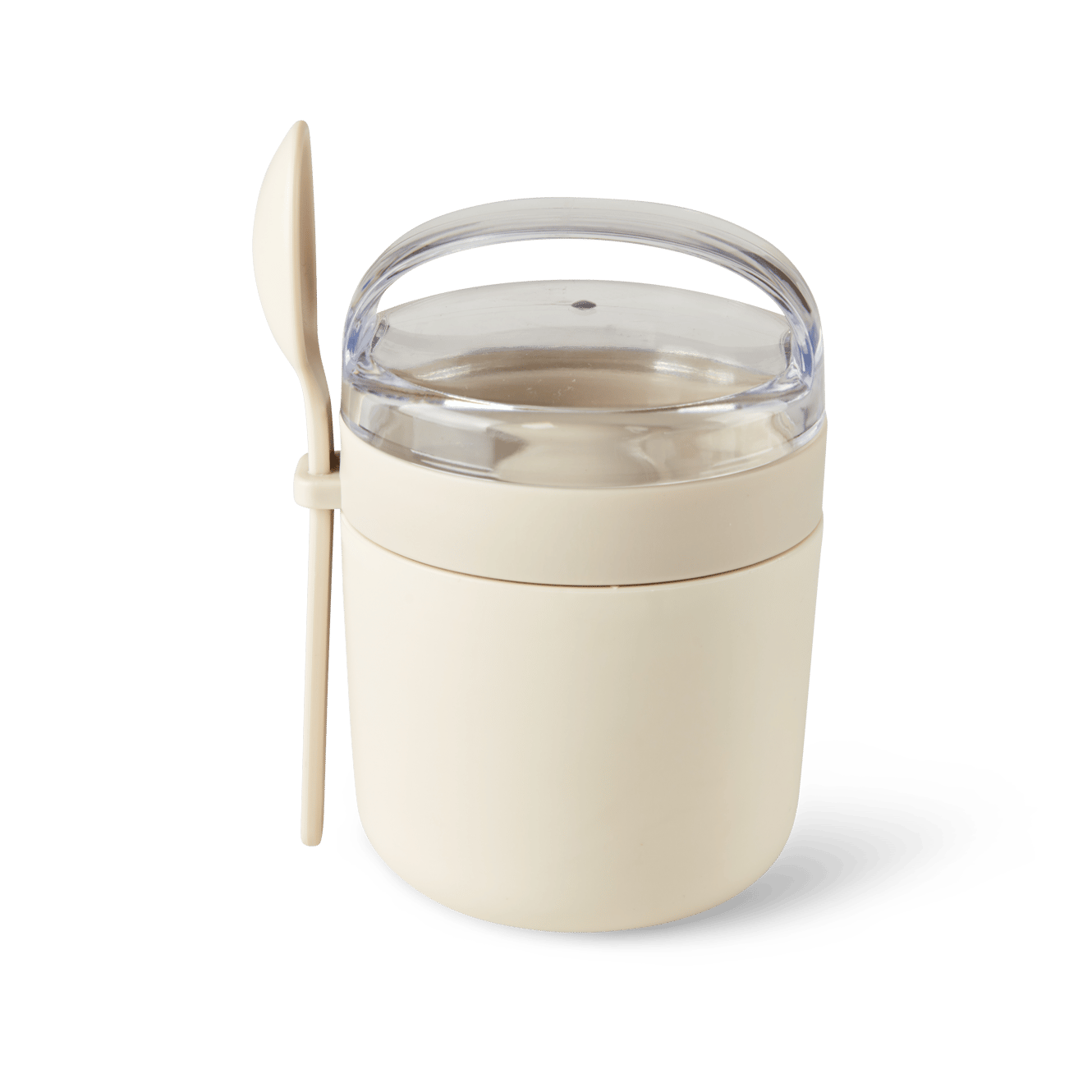 FRESHMOOD Pot à petit déjeuner +cuillère 32cl blanc, brun, vert