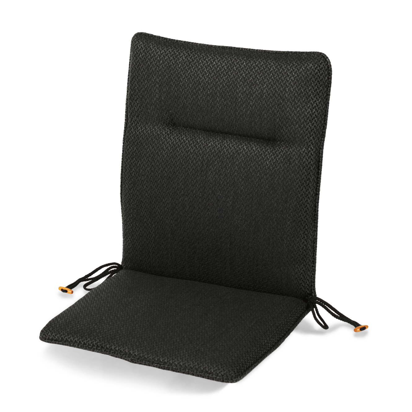 BAYA Coussin de jardin chaise pliante noir