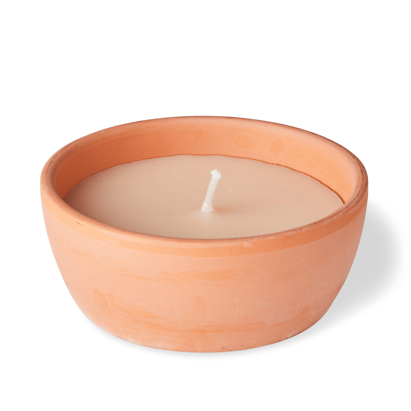 CITRONELLA  Plat en terre cuite orange