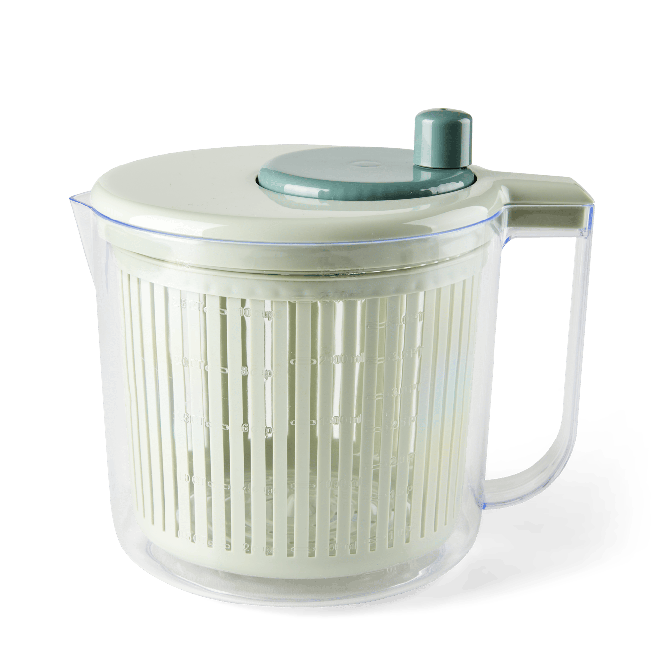 CUISINO Miniescurridor de lechugas verde, menta